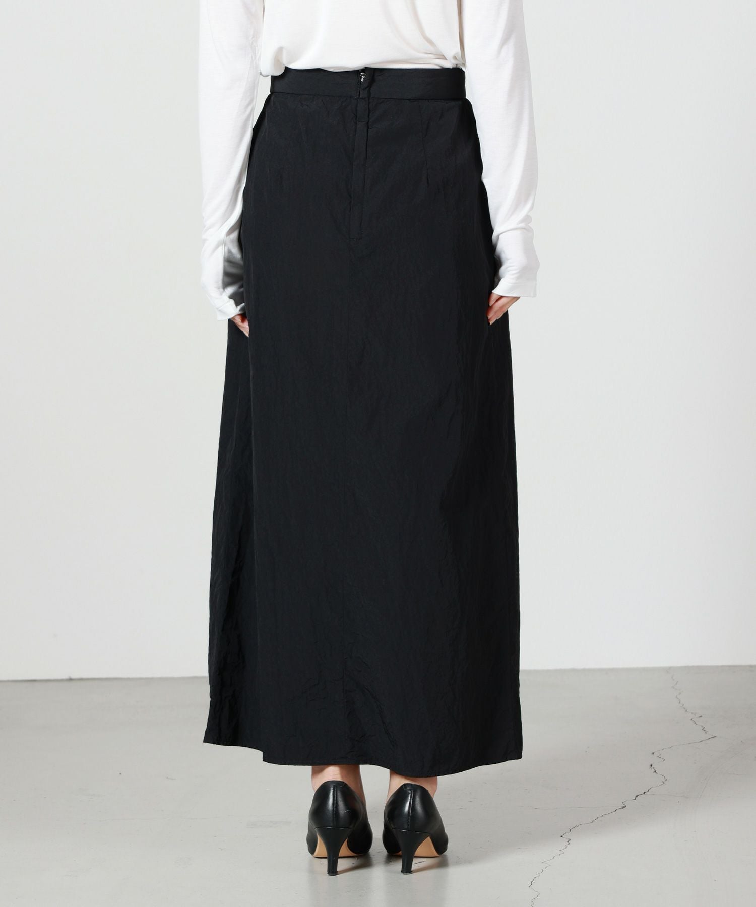 ATON(エイトン)】 HAND DYED NYLON | WRAPPED SKIRT｜PARIGOT ONLINE