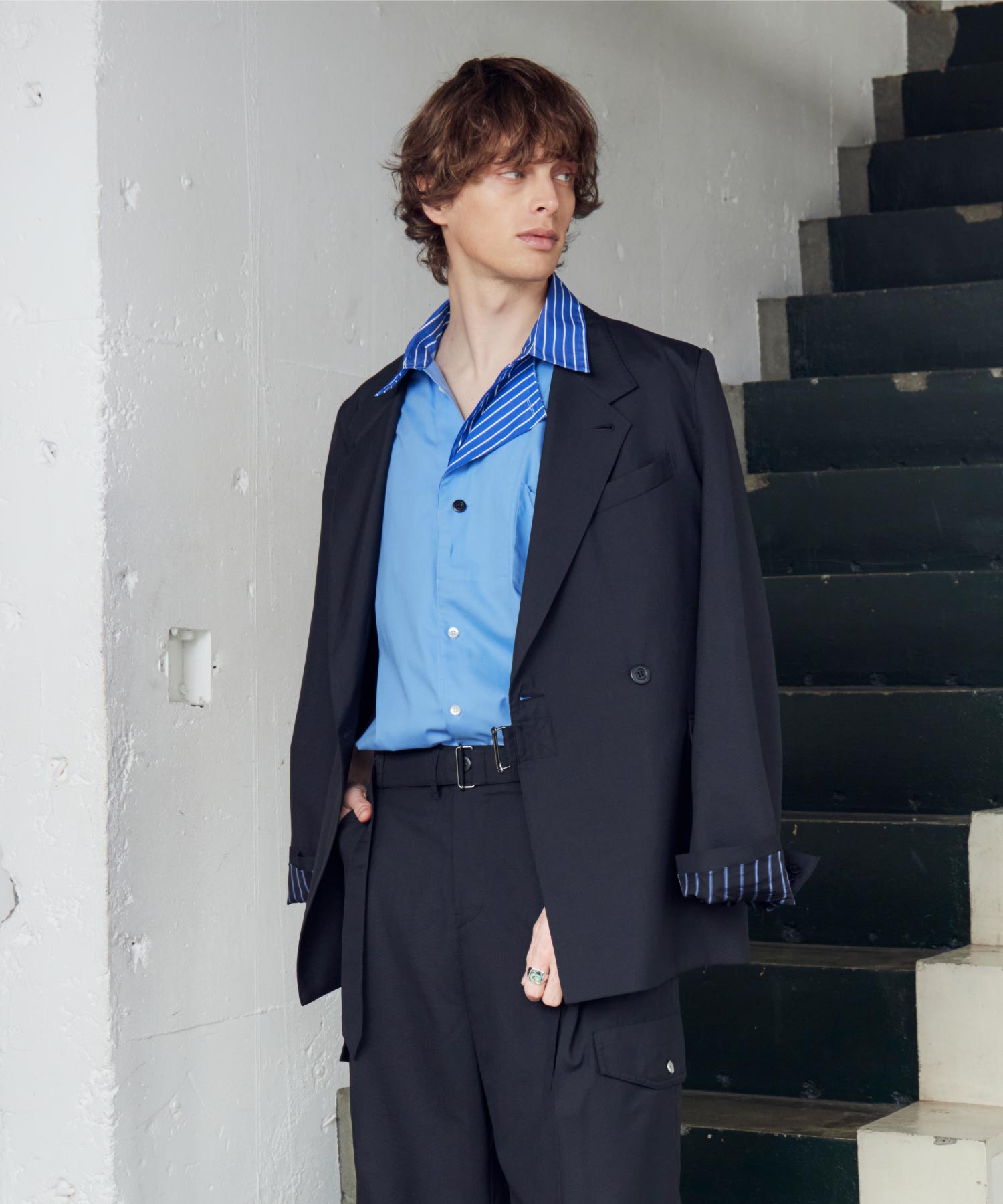 Tamme(タム)】 WRINKLED DOUBLE - BREASTED JACKET｜PARIGOT ONLINE 