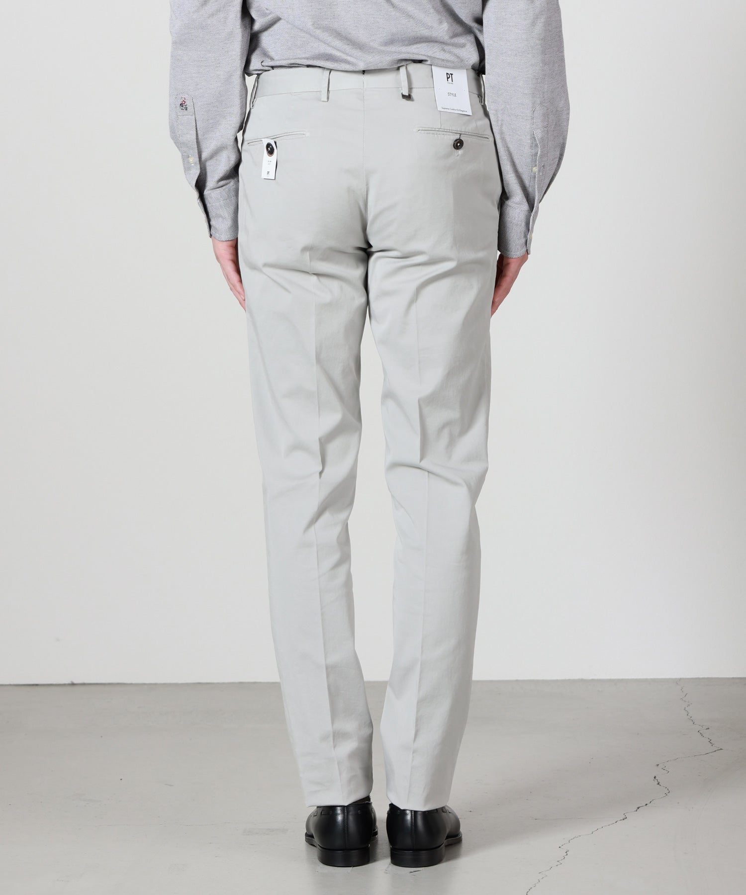 PT TORINO(ピーティトリノ)】 SLIM FIT ノープリーツコットンツイル