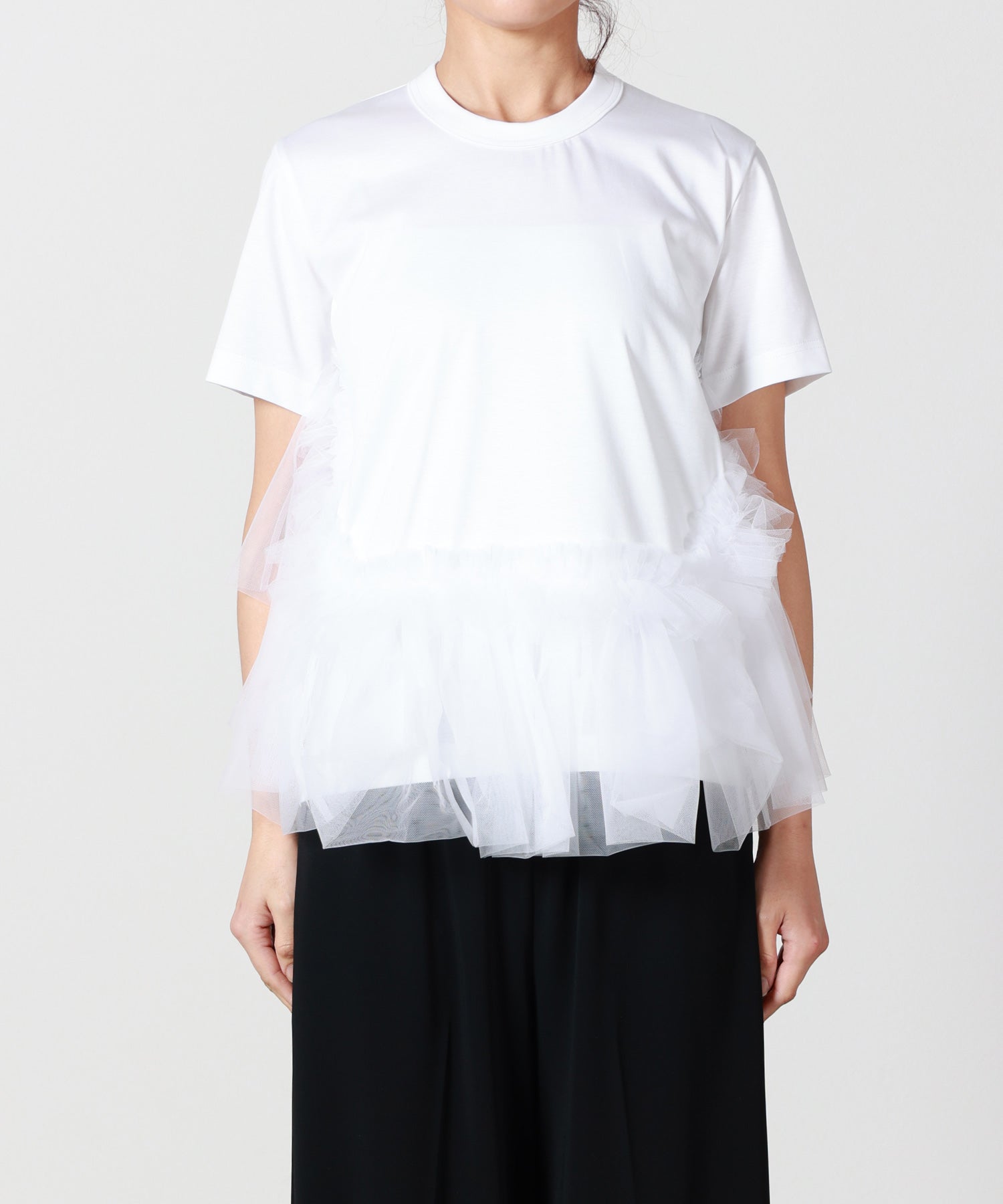 noir kei ninomiya(ノワールケイニノミヤ)】 綿ポンチ×ナイロン
