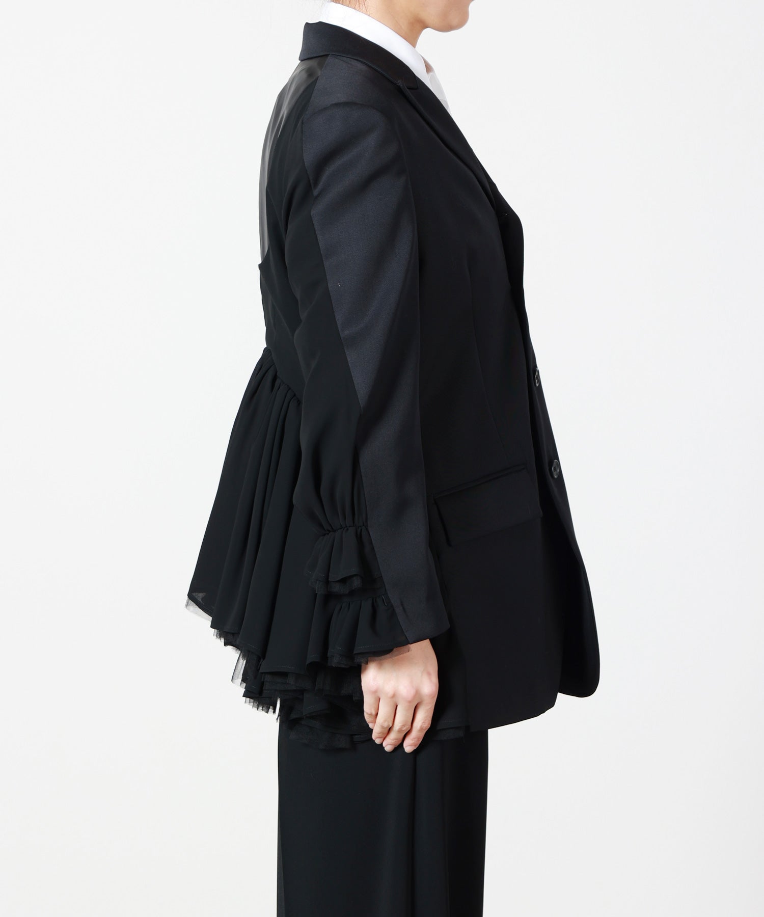 ✴︎再値下げ✴︎noir kei ninomiya ジャケット ブラック Narrenschiff:【バックシャンジャケットの仕事】noir kei ninomiya