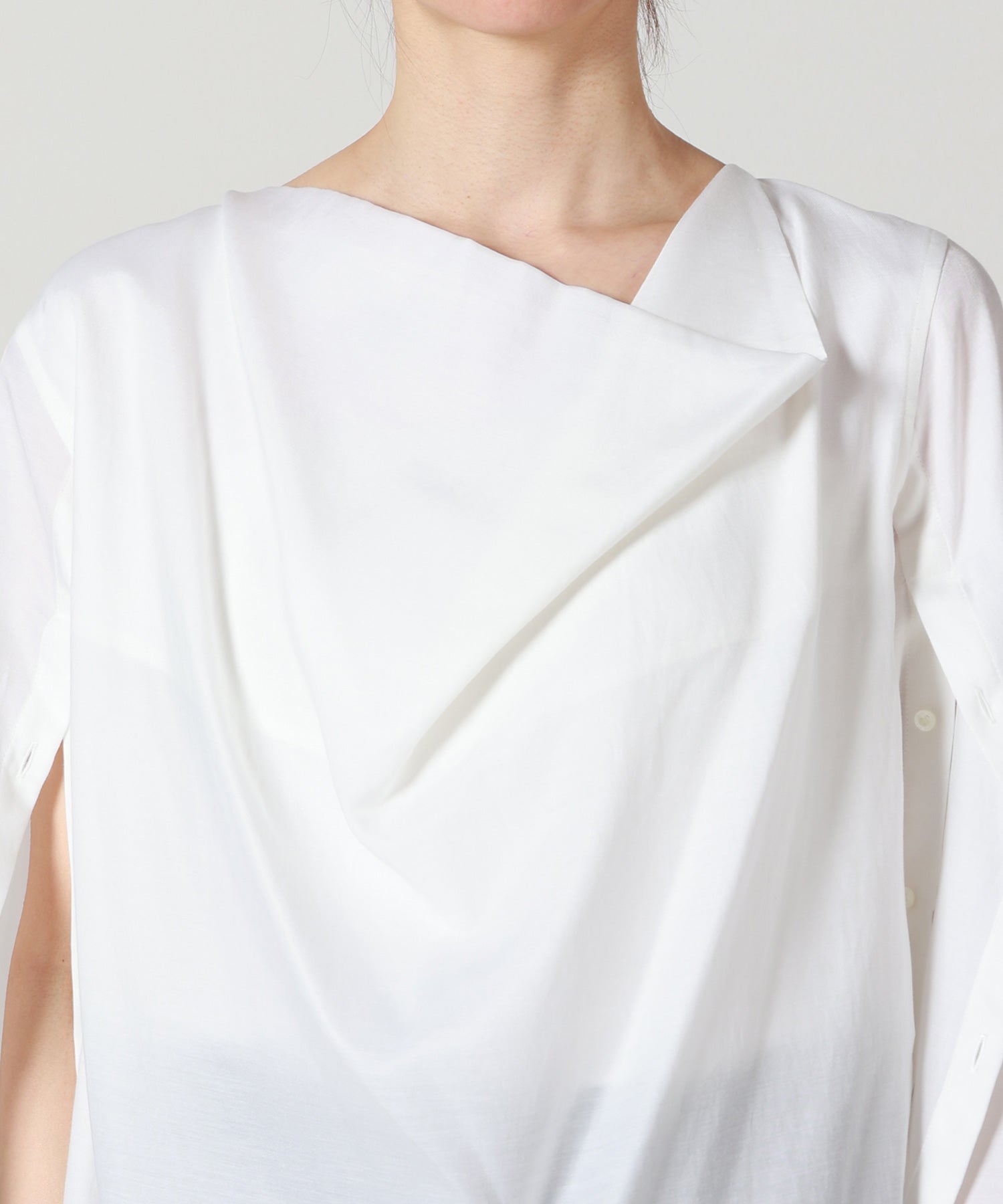 HYKE(ハイク)】 TWILL COWL NECK BLOUSE｜PARIGOT ONLINE（パリゴ