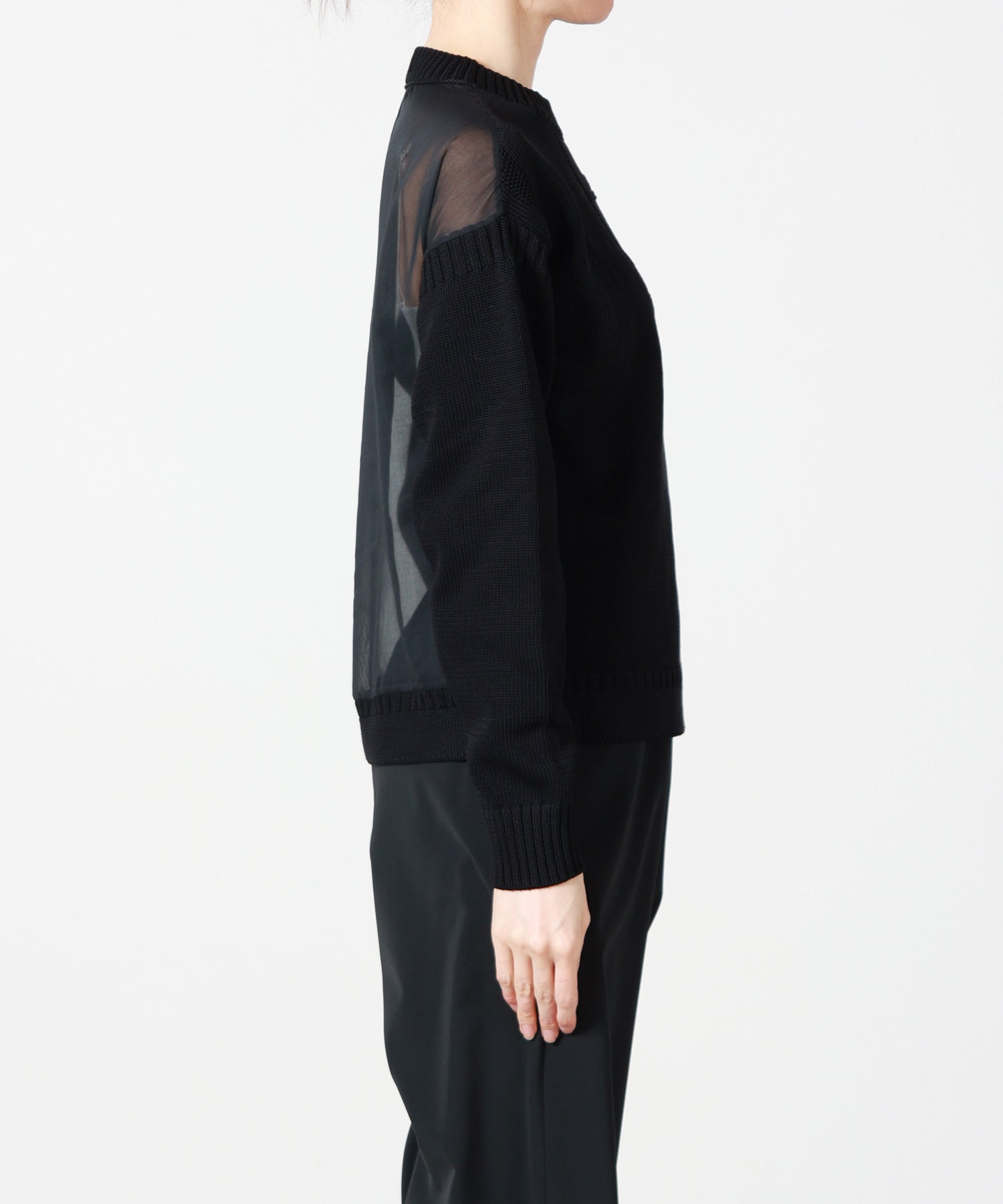 HYKE(ハイク)】 SHEER BACK GUERNSEY KNIT｜PARIGOT ONLINE（パリゴ