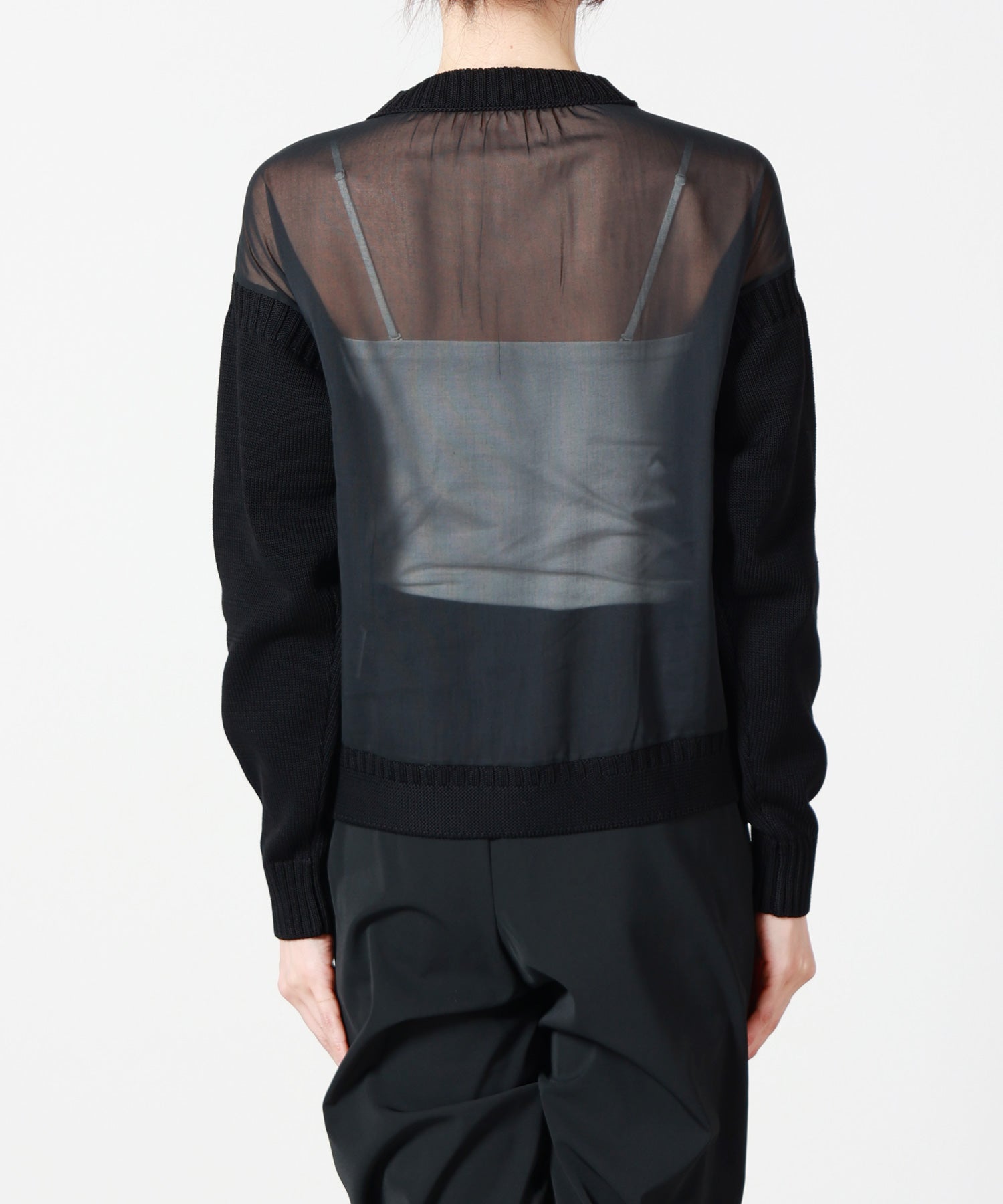 HYKE(ハイク)】 SHEER BACK GUERNSEY KNIT｜PARIGOT ONLINE（パリゴ