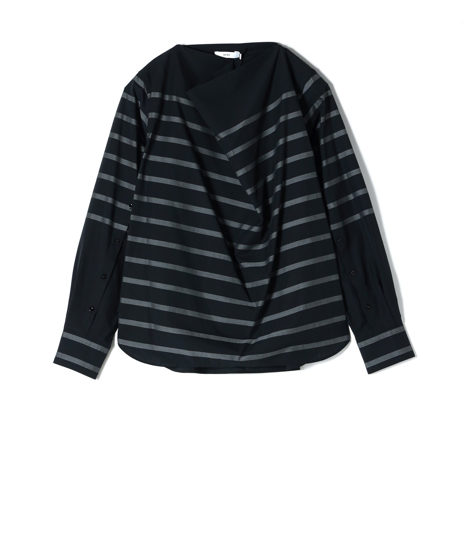 HYKE(ハイク)】 STRIPE COWL NECK BLOUSE｜PARIGOT ONLINE（パリゴ