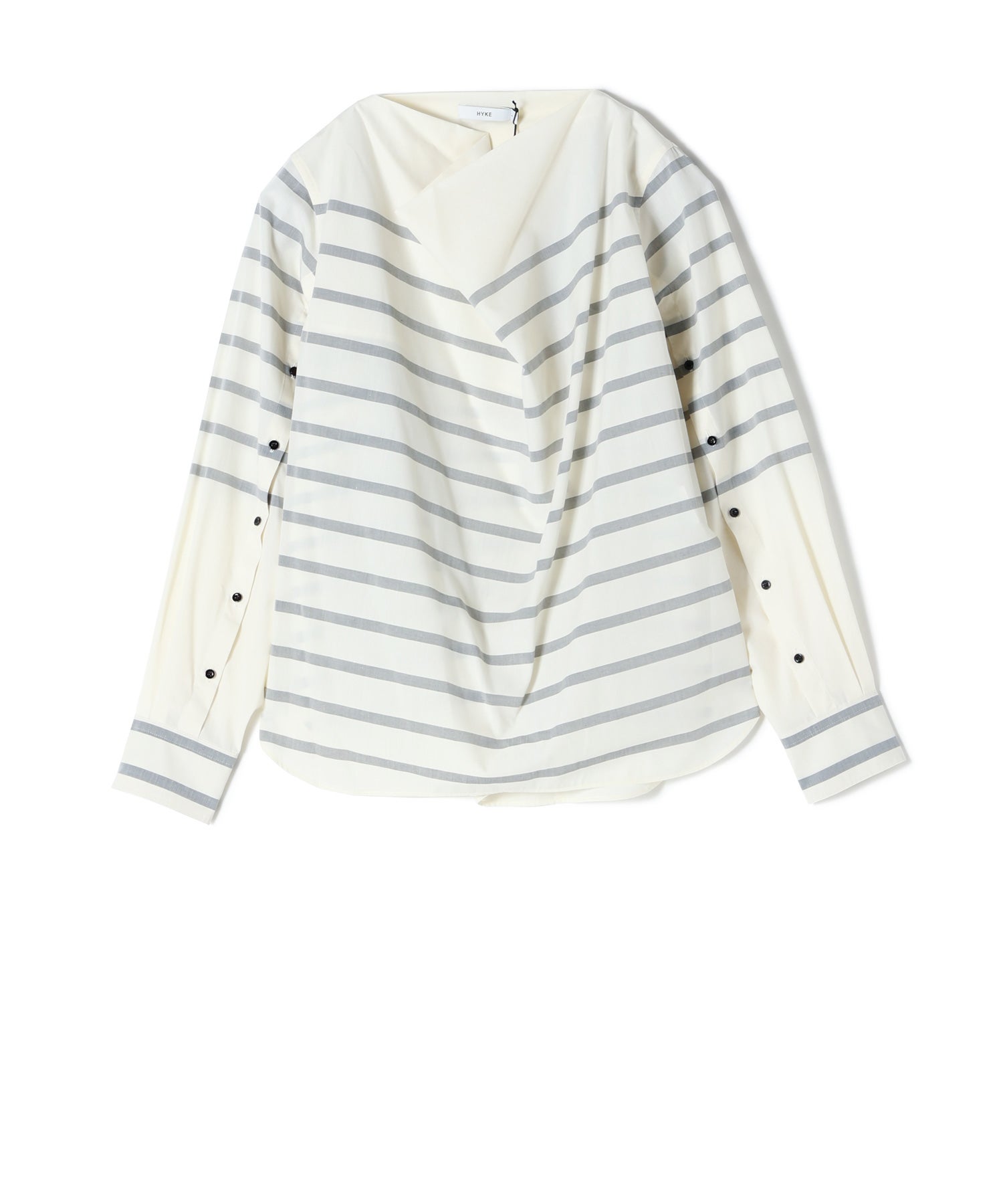 HYKE(ハイク)】 STRIPE COWL NECK BLOUSE｜PARIGOT ONLINE（パリゴ