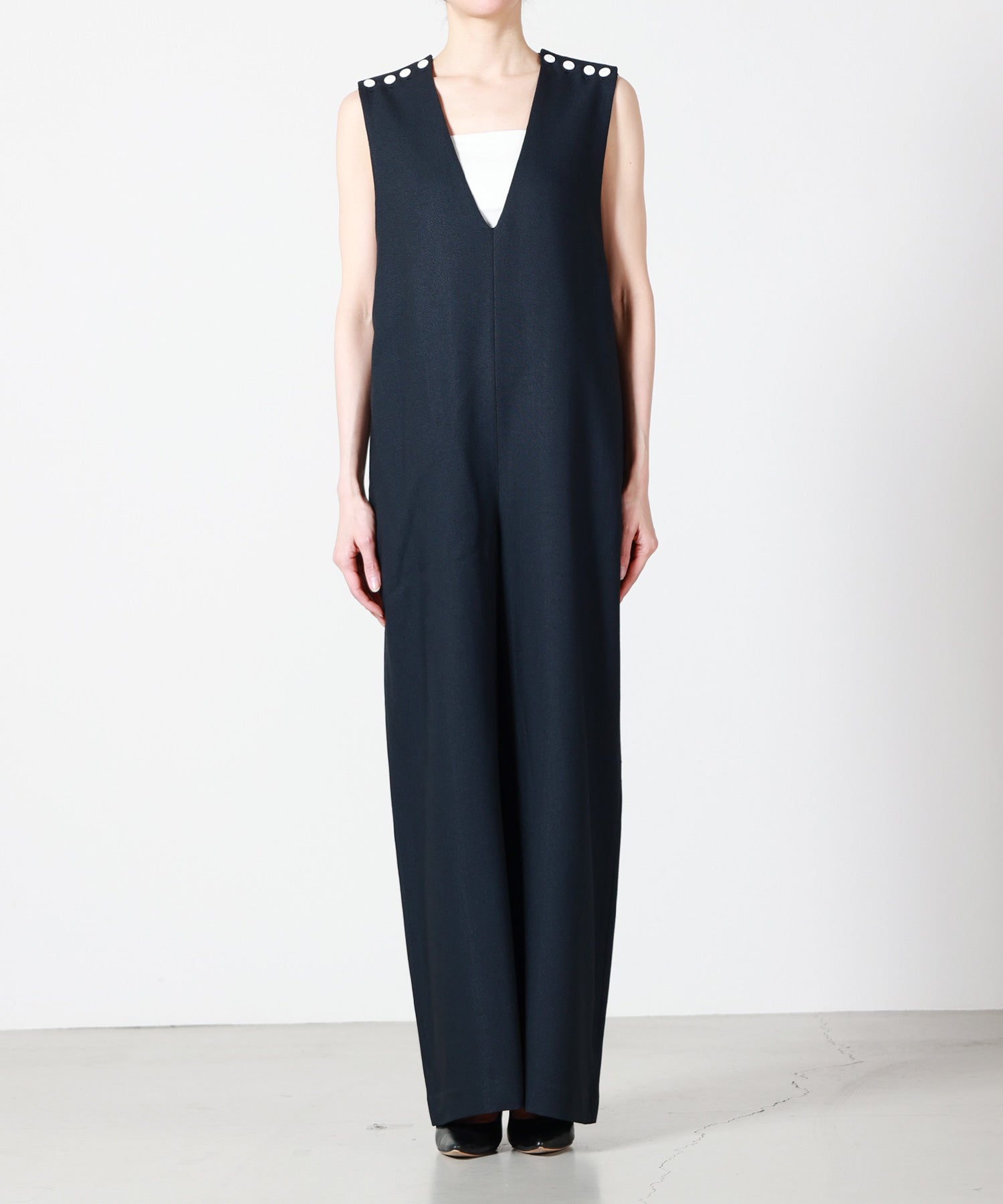 HYKE(ハイク)】 SAILOR V NECK JUMPSUIT｜PARIGOT ONLINE（パリゴ