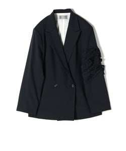 Kaon/カオン ノーカラー ジャケット ファー コート size 36 KAON 