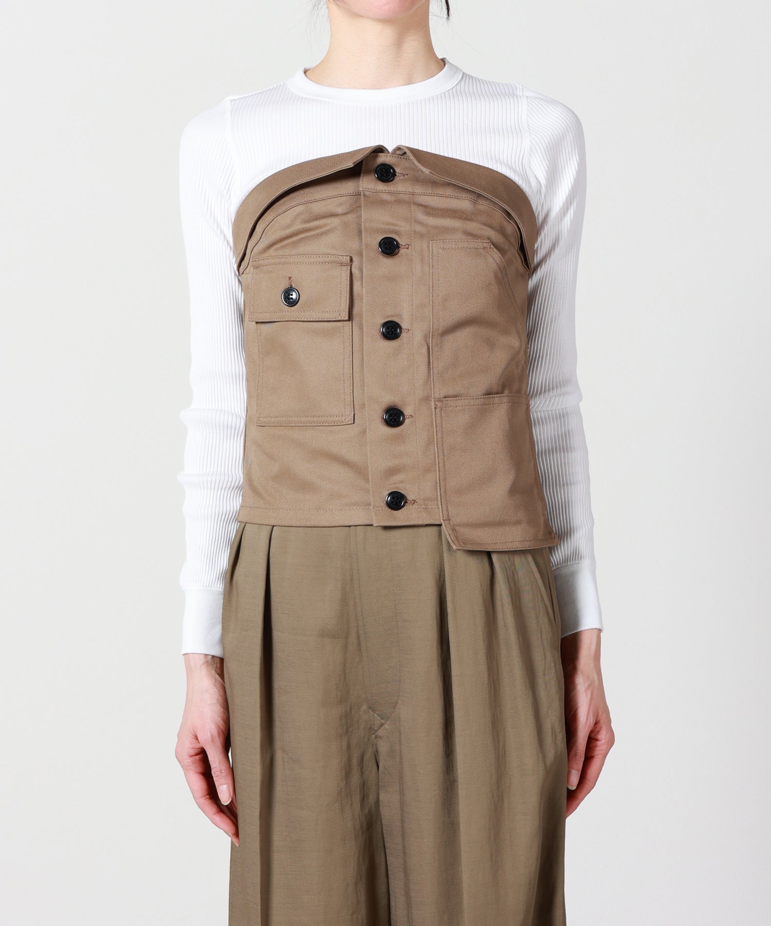 HYKE(ハイク)】 TC WORK STRAPLESS TOP｜PARIGOT ONLINE（パリゴ