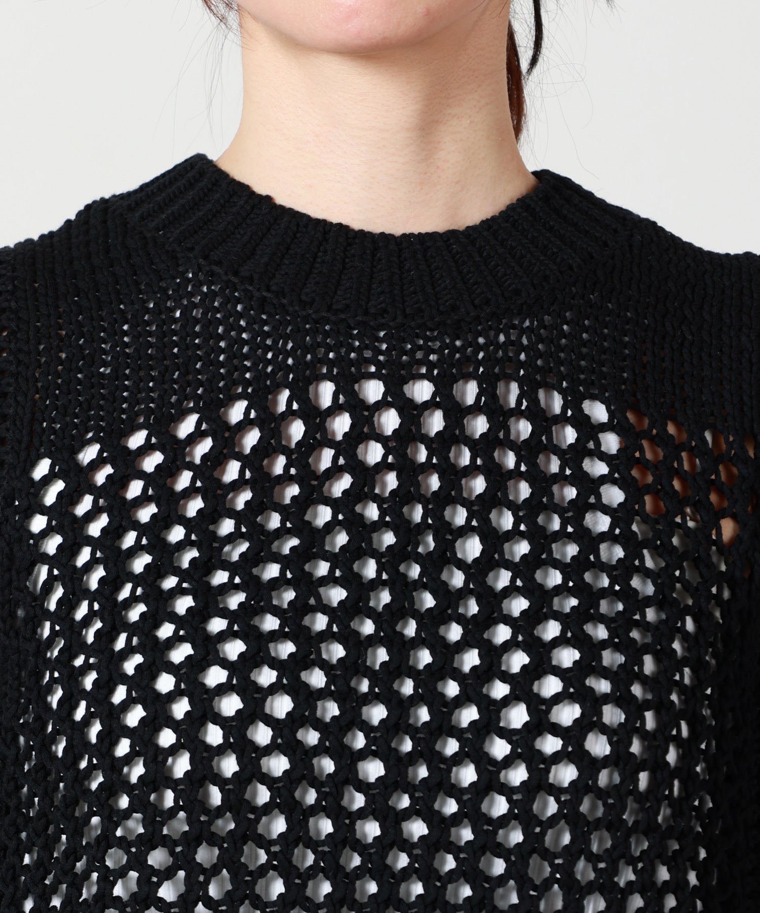 HYKE ニット HYKE(ハイク)】 CROCHET SLEEVELESS KNIT｜PARIGOT ONLINE（パリゴ