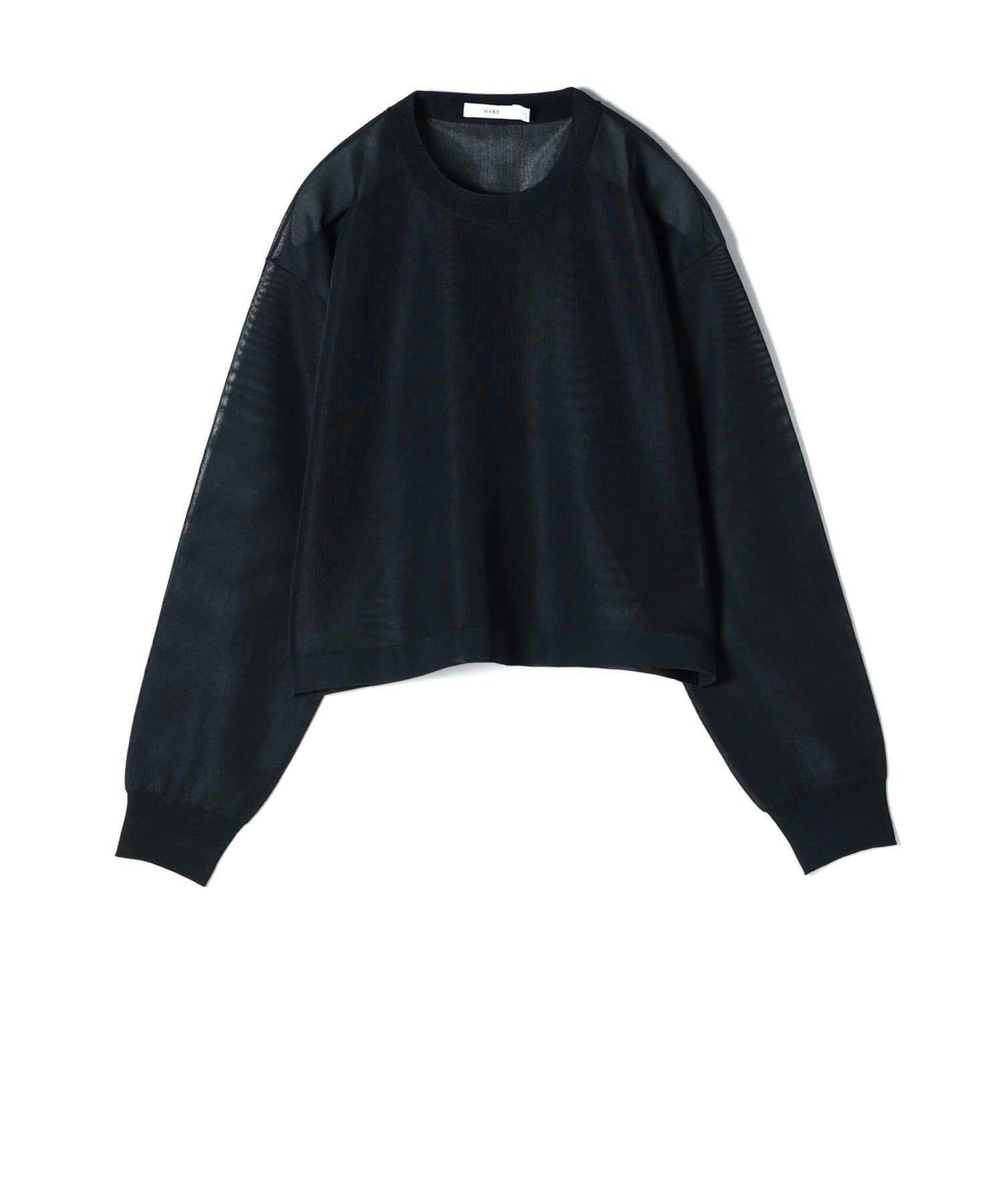 HYKE(ハイク)】 SHEER CREW NECK KNIT｜PARIGOT ONLINE（パリゴ