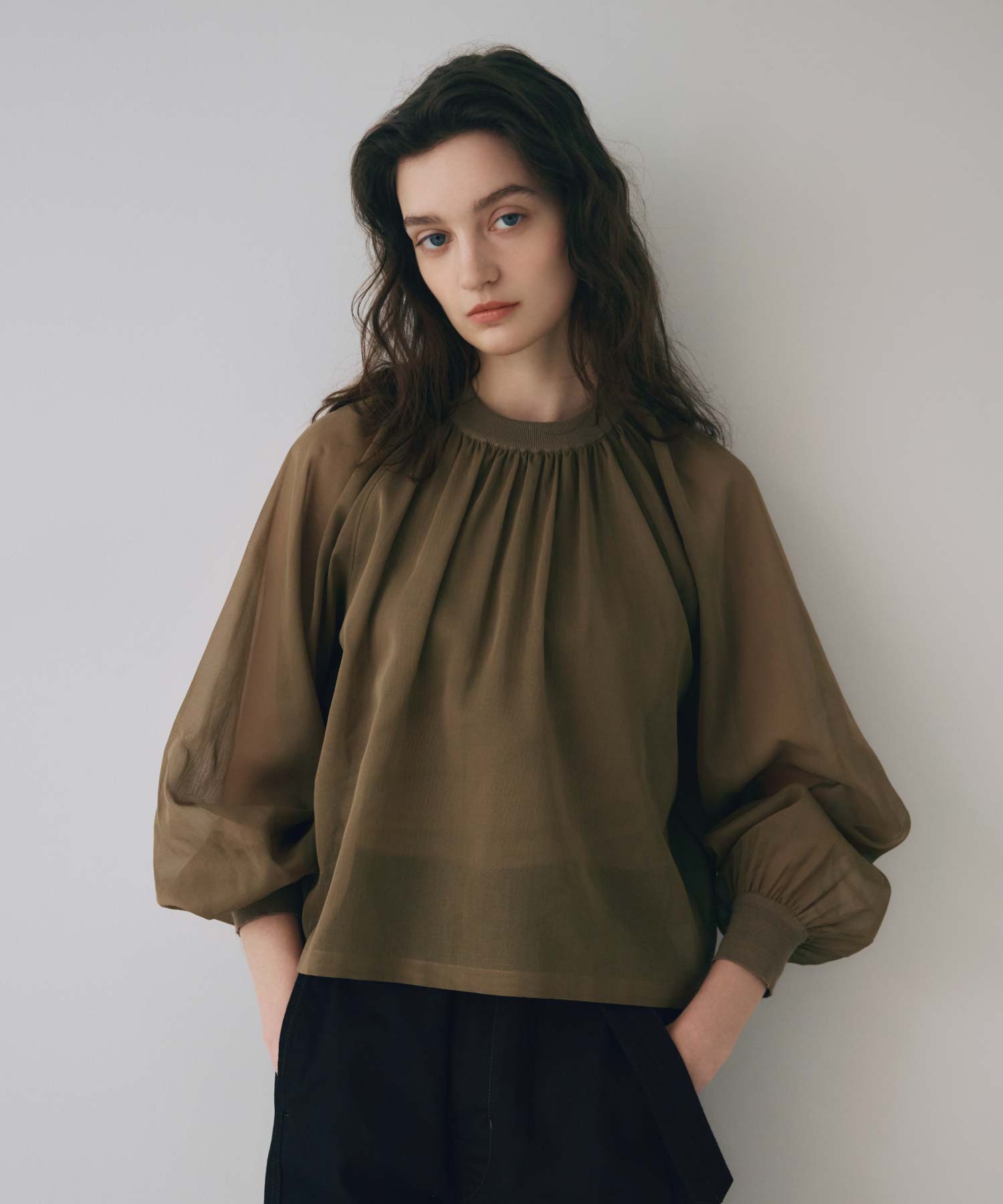 HYKE ブラウス レディース HYKE(ハイク)】 COTTON VOILE SHIRRED BLOUSE｜PARIGOT ONLINE（パリゴ