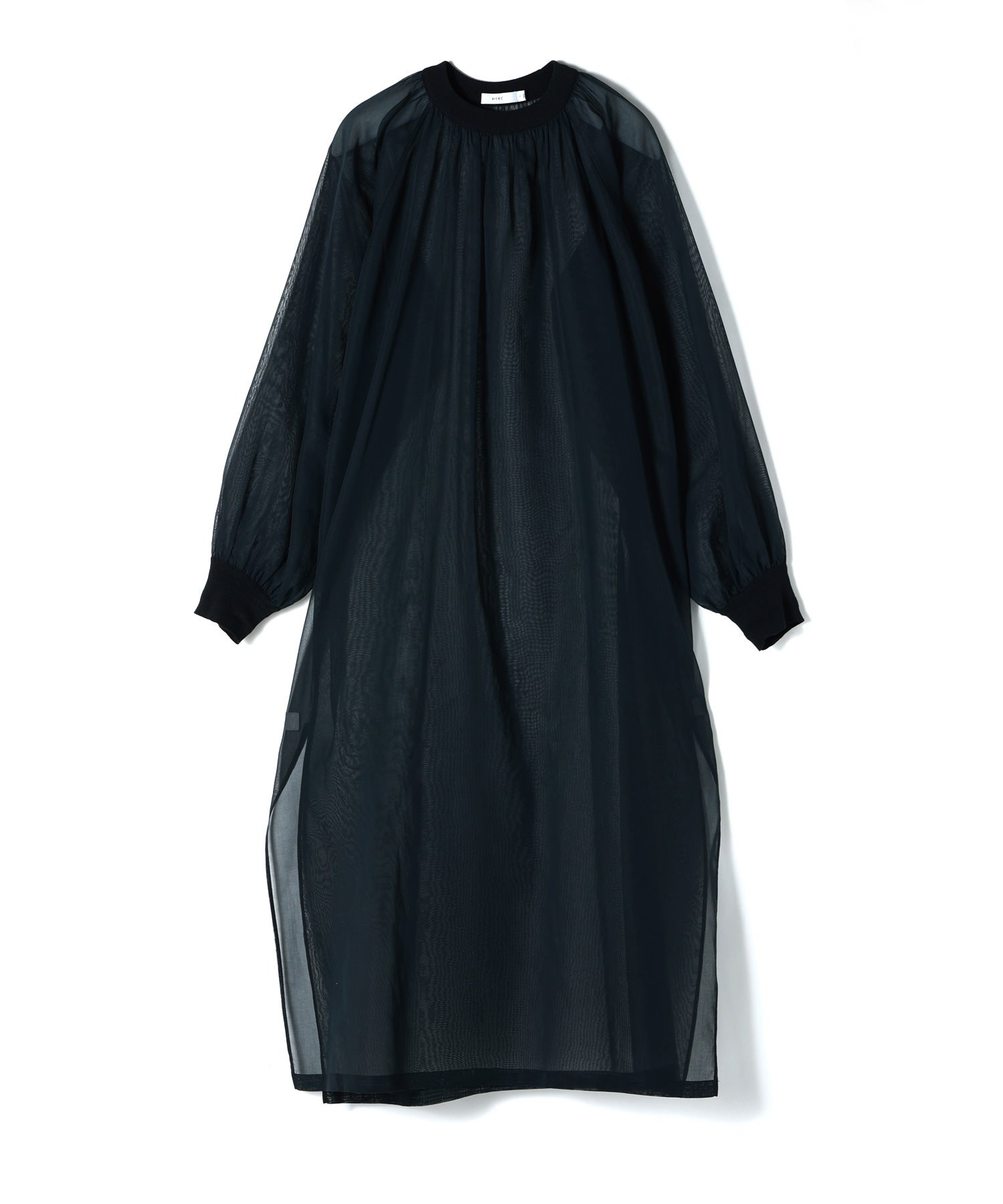 HYKE(ハイク)】 COTTON VOILE SHIRRED DRESS｜PARIGOT ONLINE（パリゴ