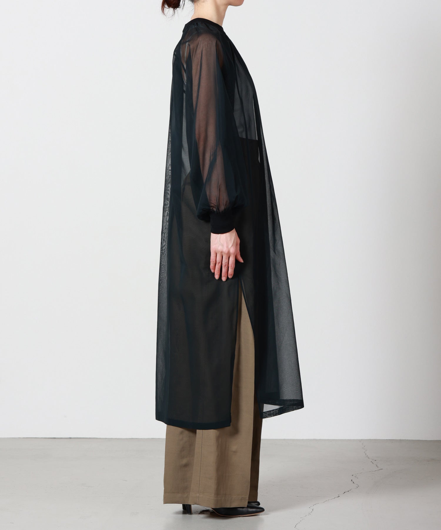 HYKE(ハイク)】 COTTON VOILE SHIRRED DRESS｜PARIGOT ONLINE（パリゴ
