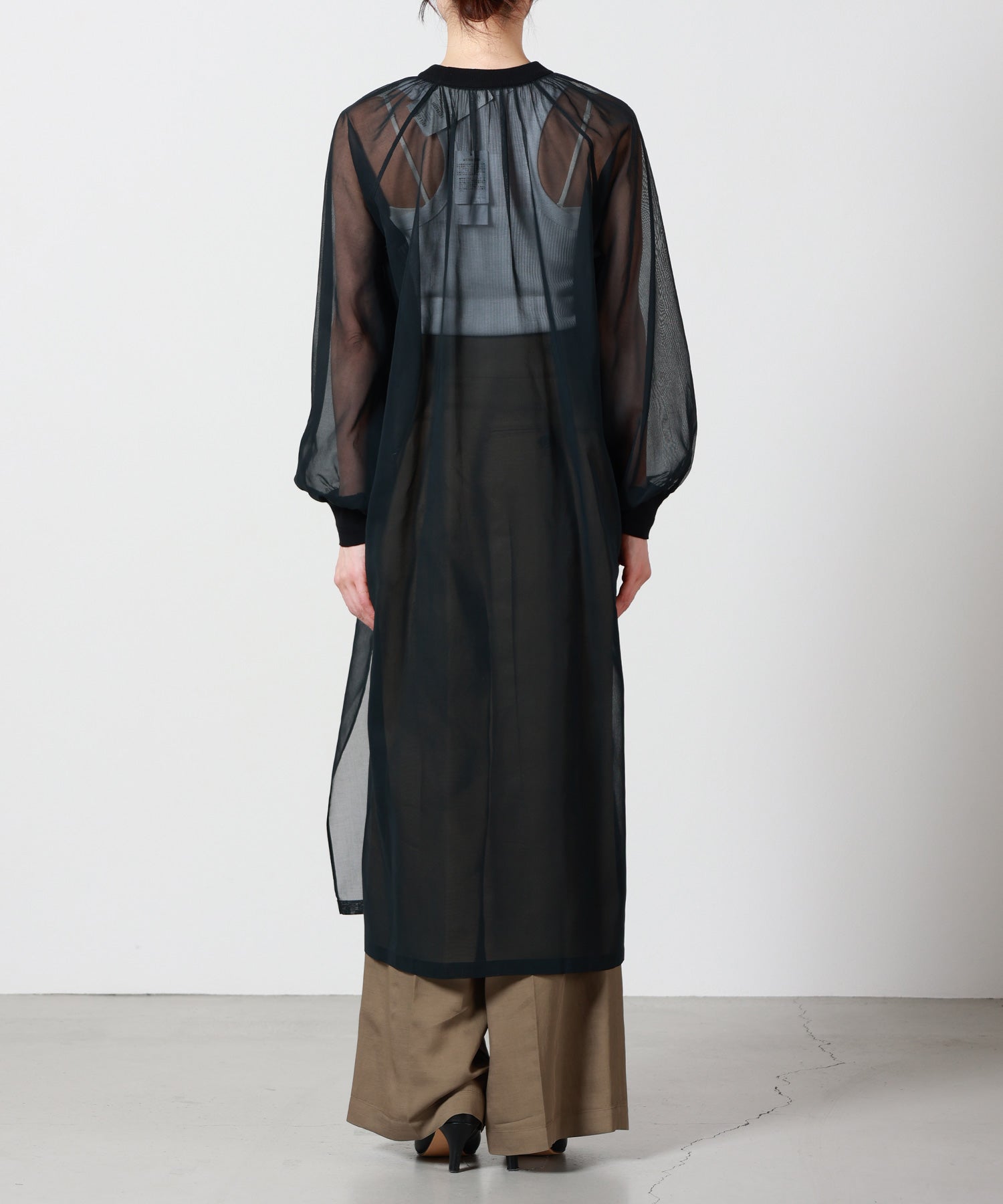 HYKE(ハイク)】 COTTON VOILE SHIRRED DRESS｜PARIGOT ONLINE（パリゴ