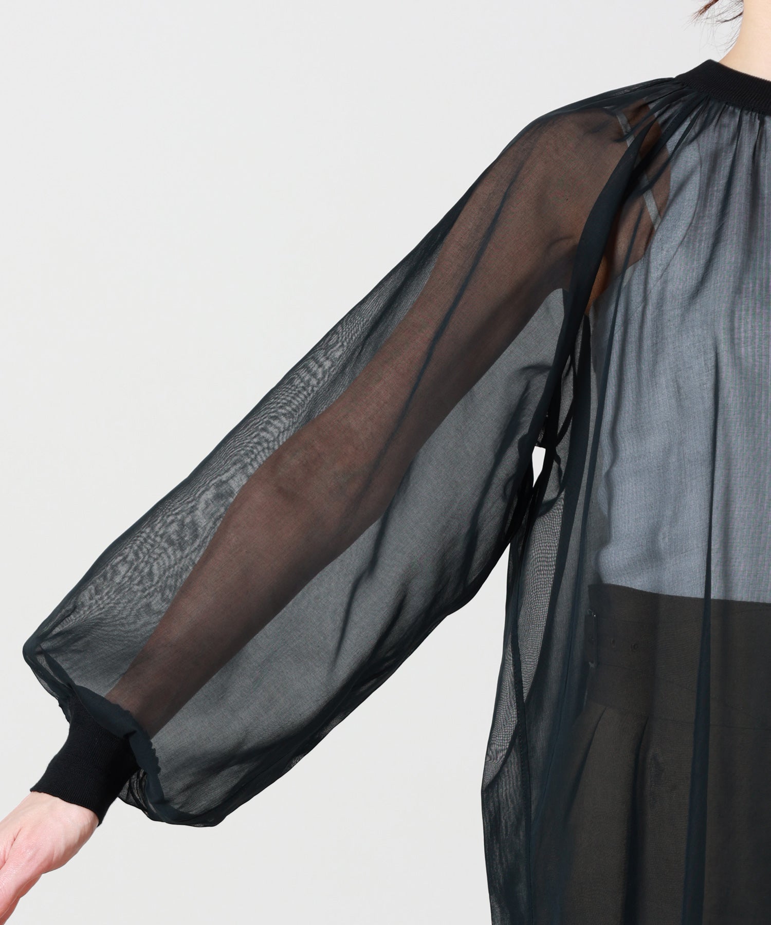 HYKE(ハイク)】 COTTON VOILE SHIRRED DRESS｜PARIGOT ONLINE（パリゴ