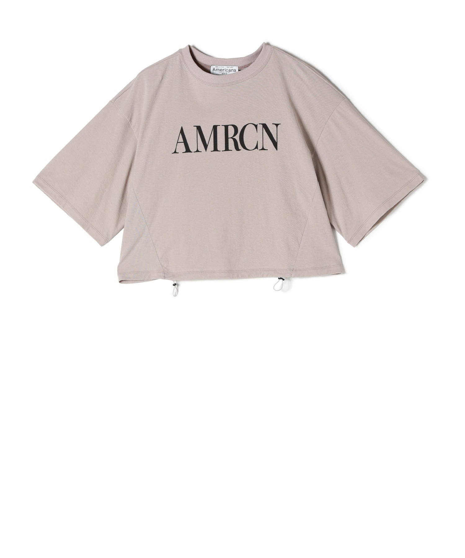 AMERICANA(アメリカーナ)】 PARIGOT別注 DRAWSTRING CROPPED TEE