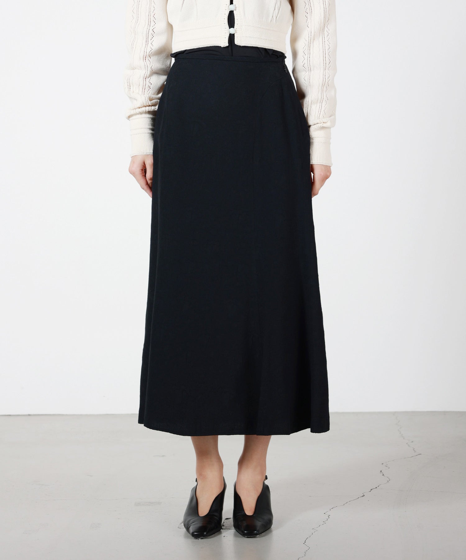 Mame Kurogouchi(マメ クロゴウチ)】 Puffed Floral Jacquard Skirt