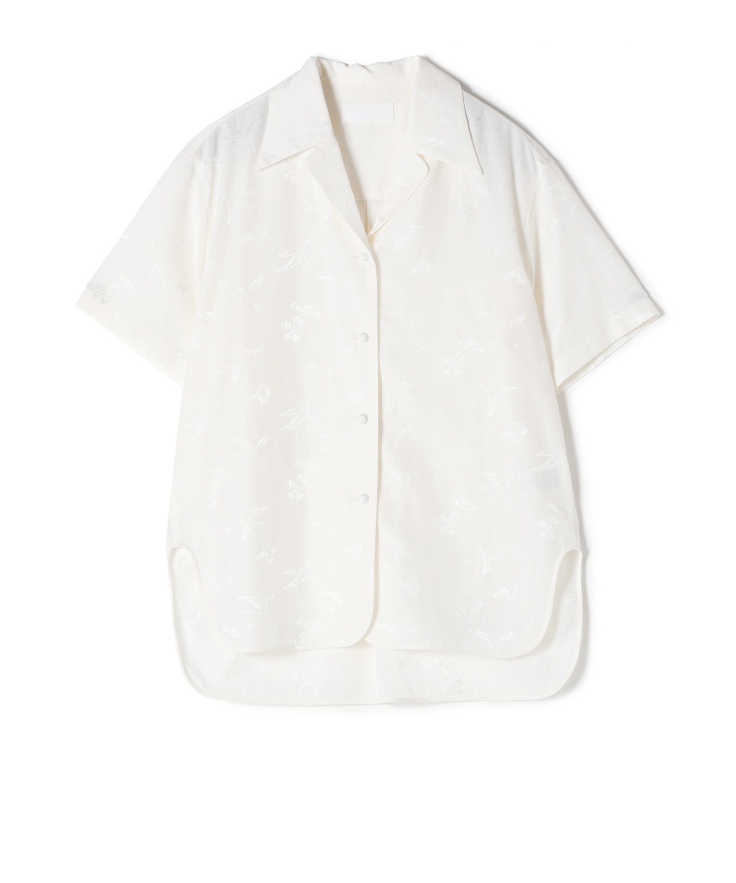 Mame Kurogouchi(マメ クロゴウチ)】 Karako Jacquard Open Collar