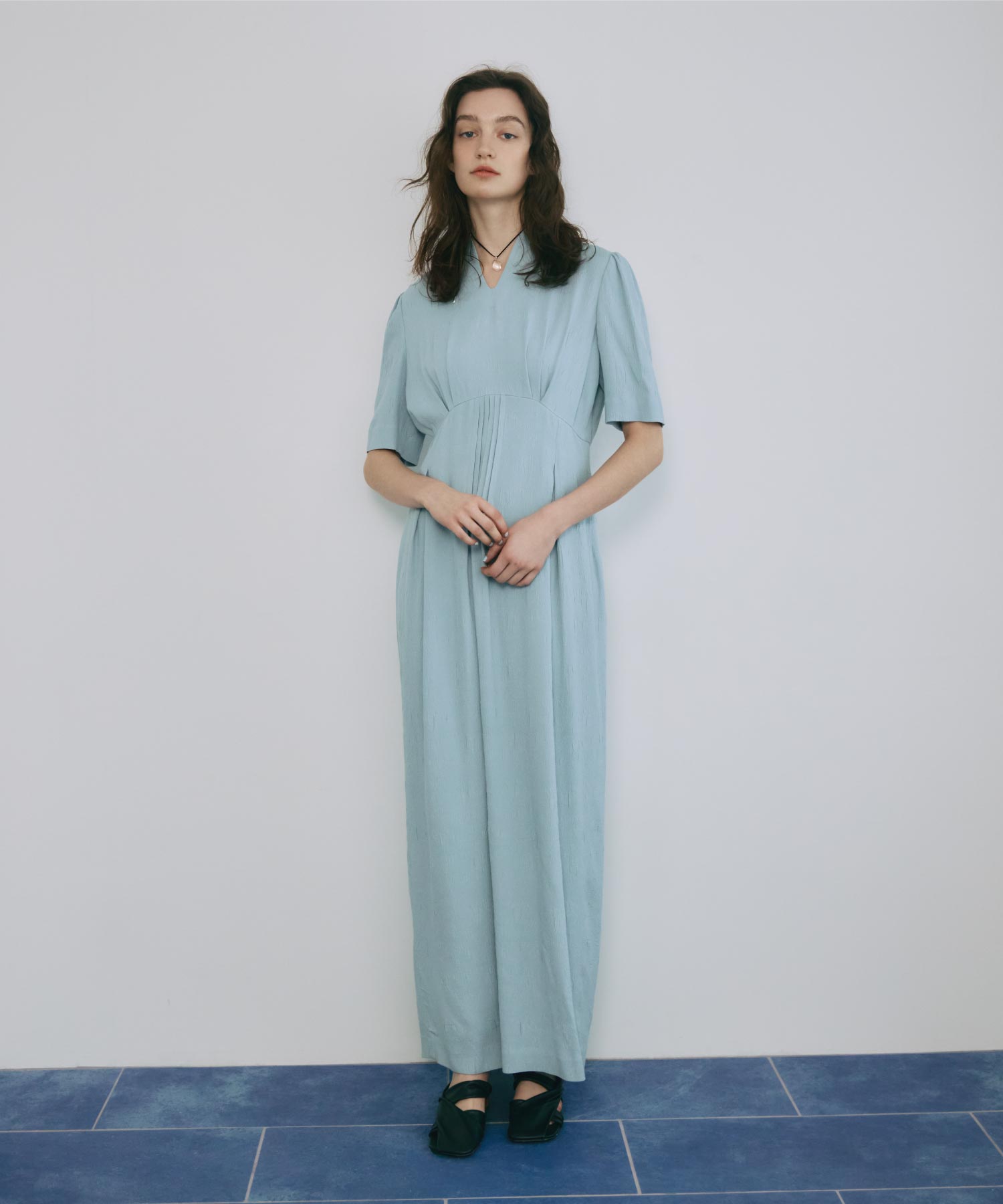 Mame Kurogouchi(マメ クロゴウチ)】 Puffed Floral Jacquard Dress