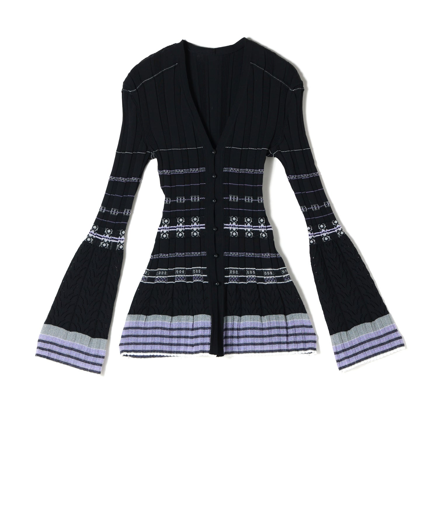 Mame Kurogouchi(マメ クロゴウチ)】 Lamp Shaped Knit Cardigan