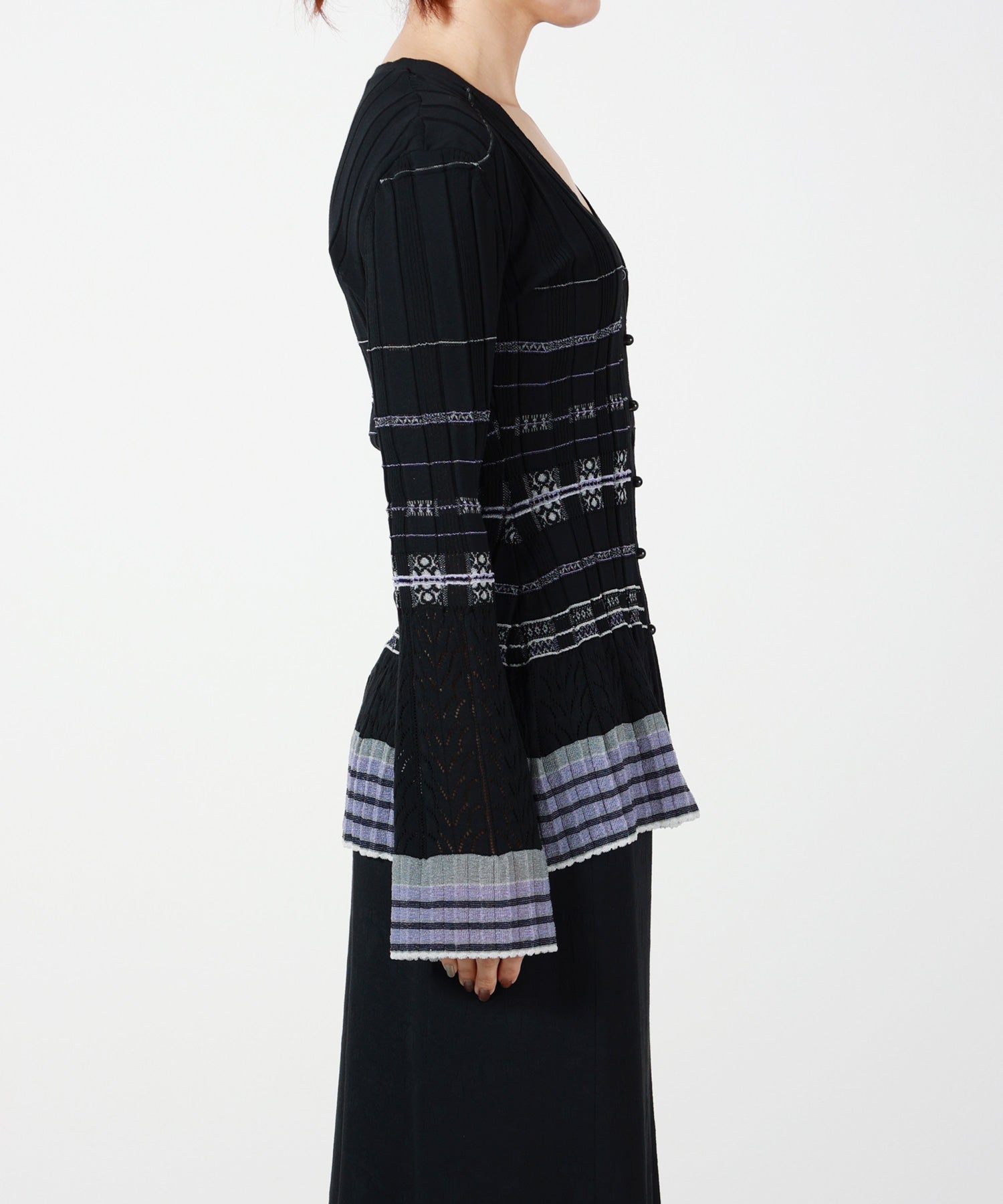 Mame Kurogouchi(マメ クロゴウチ)】 Lamp Shaped Knit Cardigan