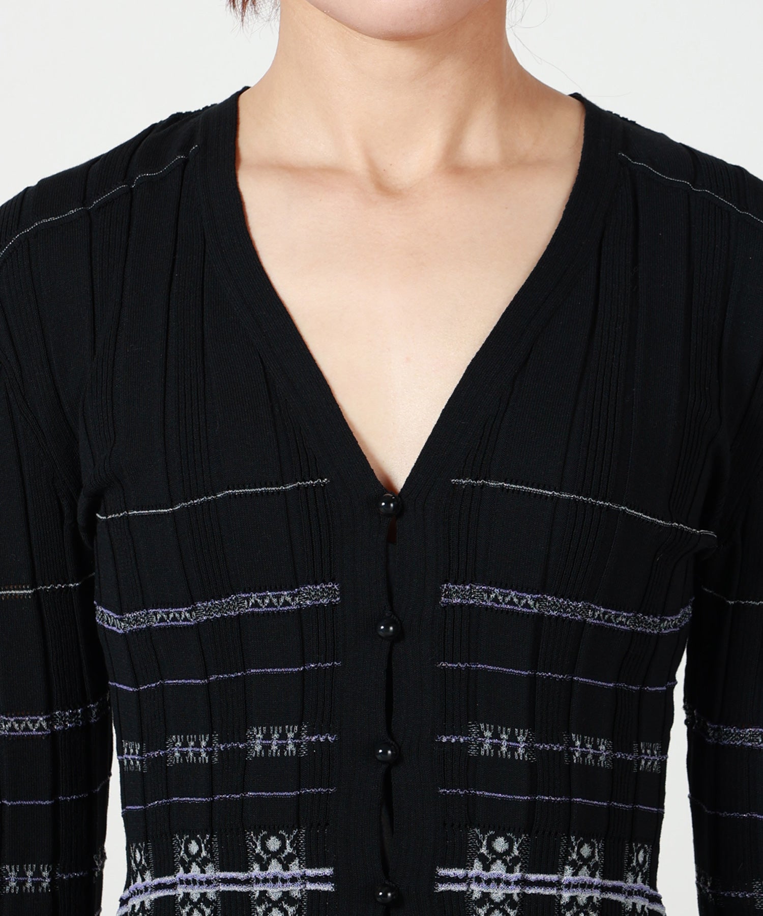 Mame Kurogouchi(マメ クロゴウチ)】 Lamp Shaped Knit Cardigan