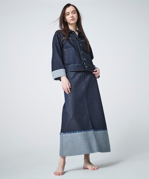 JAPAN DENIM BICOLOR SLEEVE JACKET