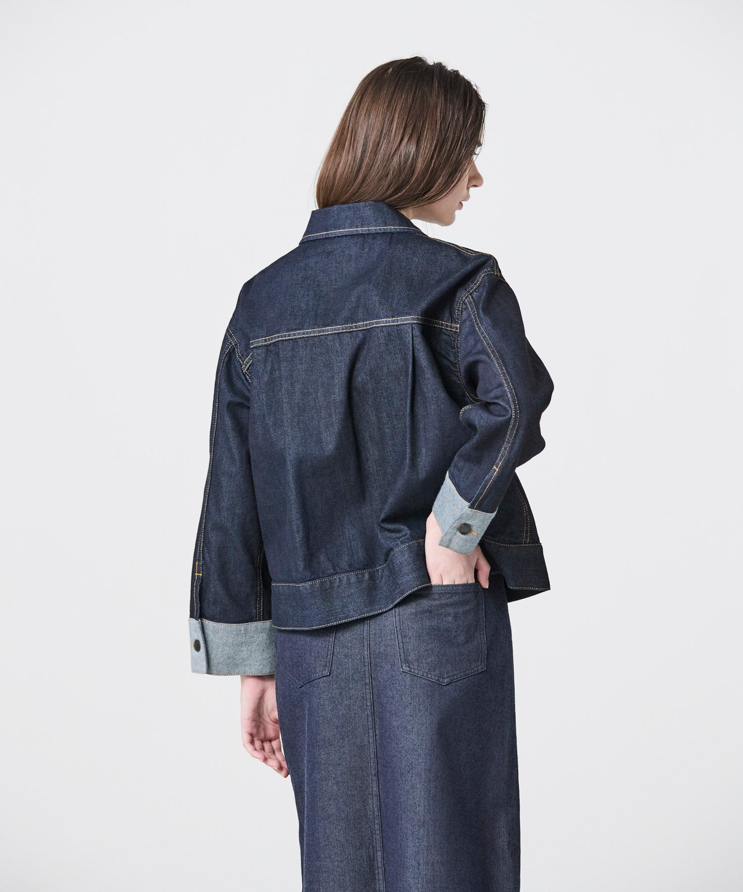 JAPAN DENIM(ジャパンデニム)】 BICOLOR SLEEVE JACKET｜PARIGOT