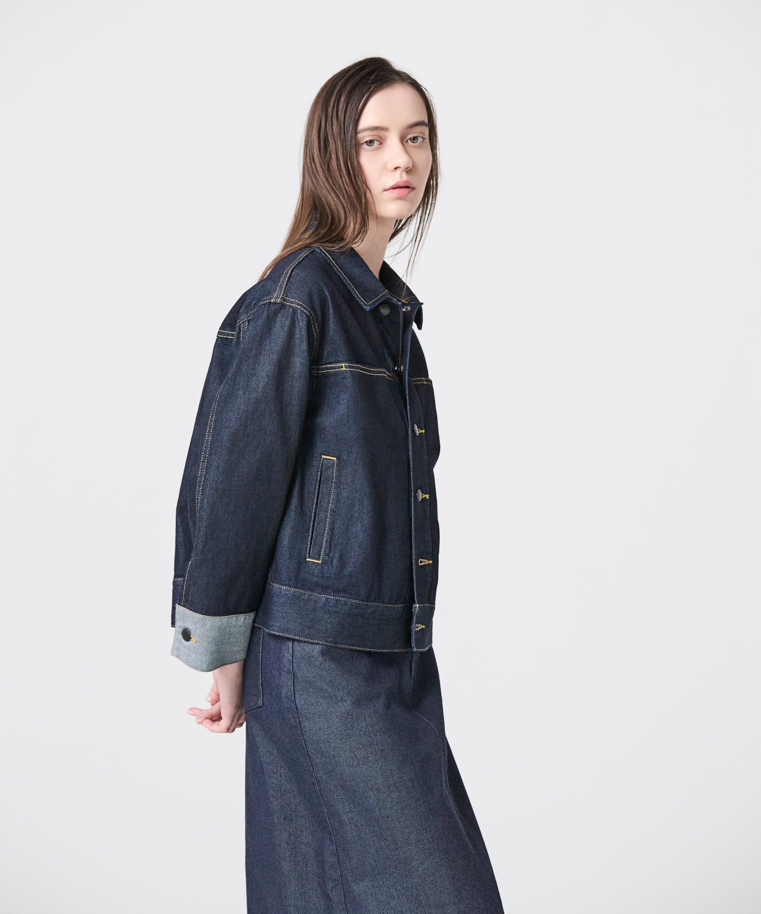 JAPAN DENIM(ジャパンデニム)】 BICOLOR SLEEVE JACKET｜PARIGOT