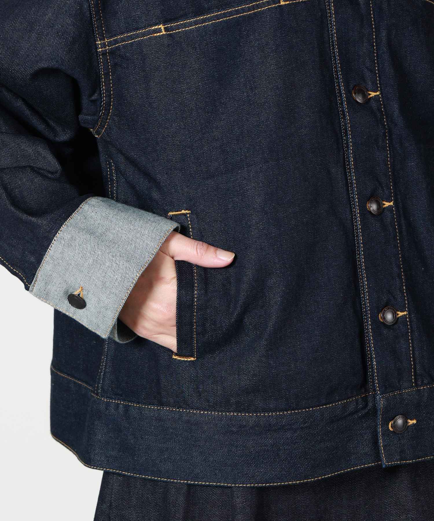 JAPAN DENIM(ジャパンデニム)】 BICOLOR SLEEVE JACKET｜PARIGOT