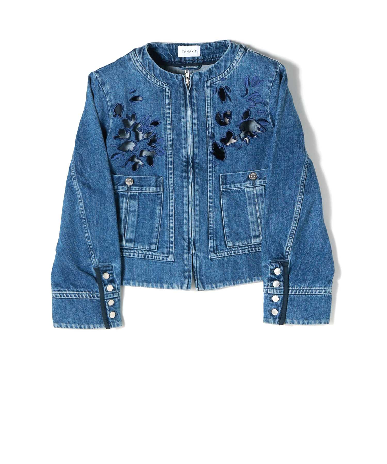 JAPAN DENIM(ジャパンデニム)】 TANAKA_FLOWER EMBROIDERY DENIM