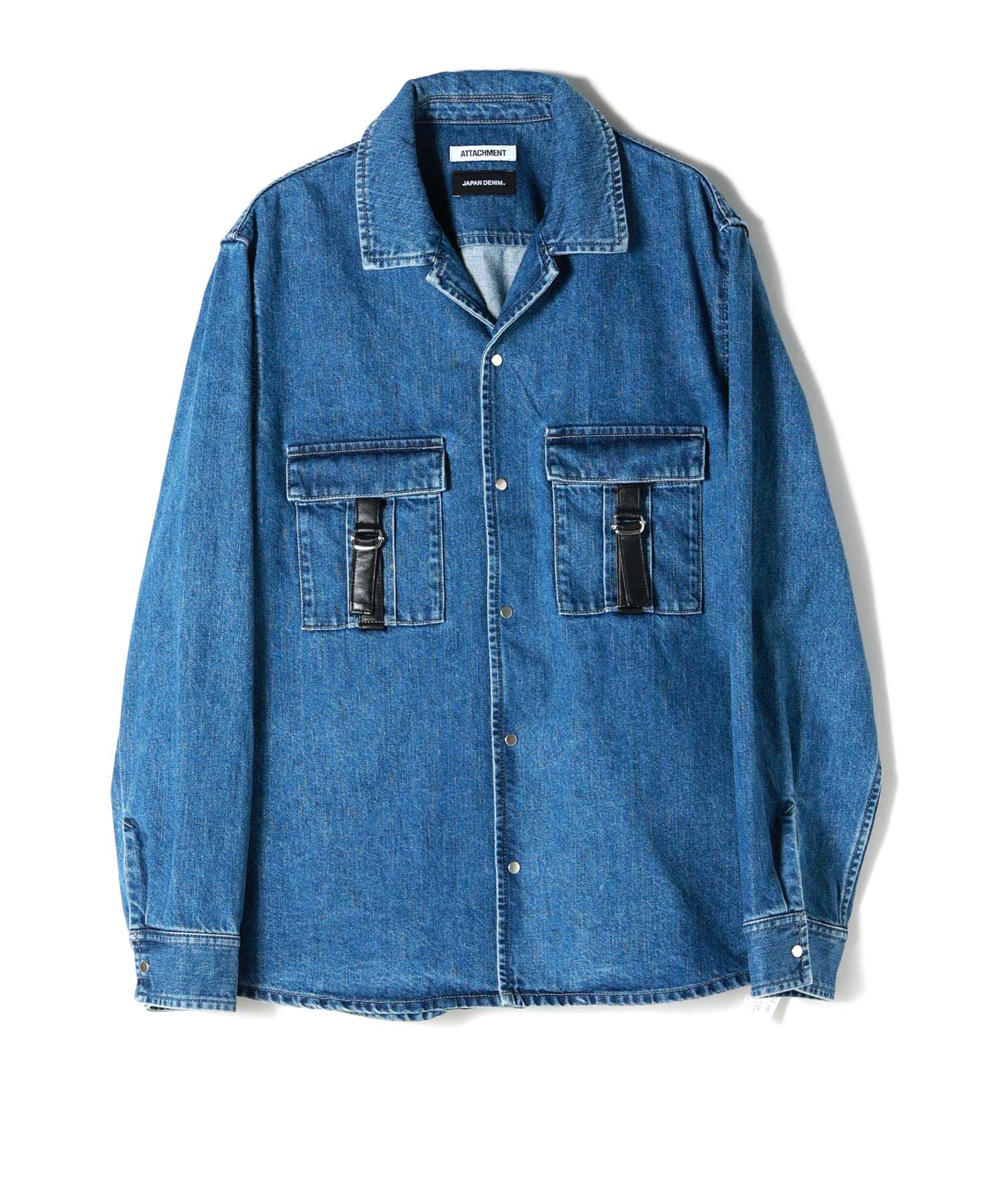 JAPAN DENIM(ジャパンデニム)】 ATTACHMENT_LEATHER STRAP JACKET JAPAN DENIM(ジャパンデニム)】 ATTACHMENT_LEATHER STRAP JACKET