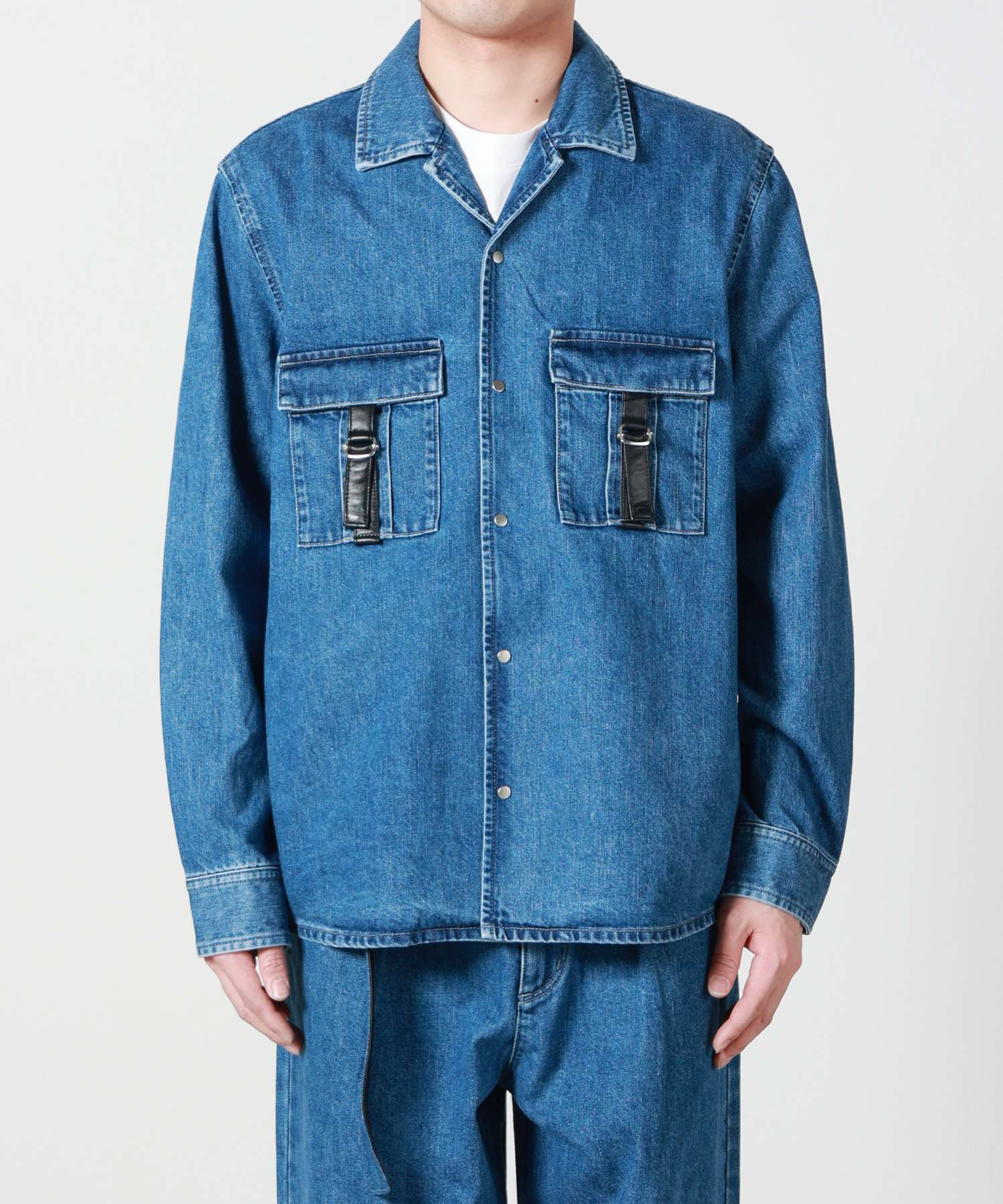 JAPAN DENIM(ジャパンデニム)】 ATTACHMENT_LEATHER STRAP JACKET