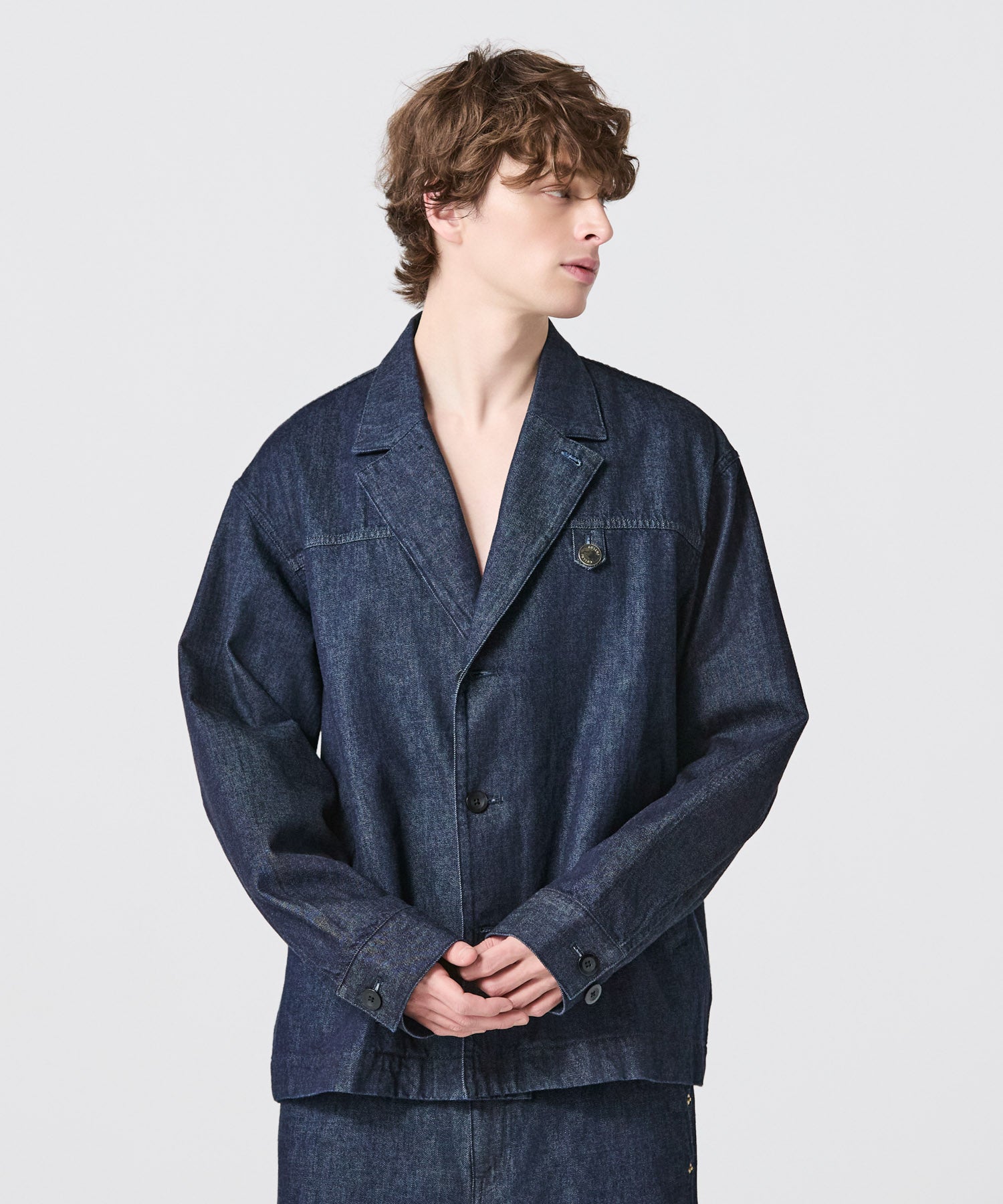 CULLNI クルニ ジャパンデニム　コラボ　レア　デニムジャケット　インディゴ JAPAN DENIM(ジャパンデニム)】 CULLNI_MINIMAL TAILORED JACKET