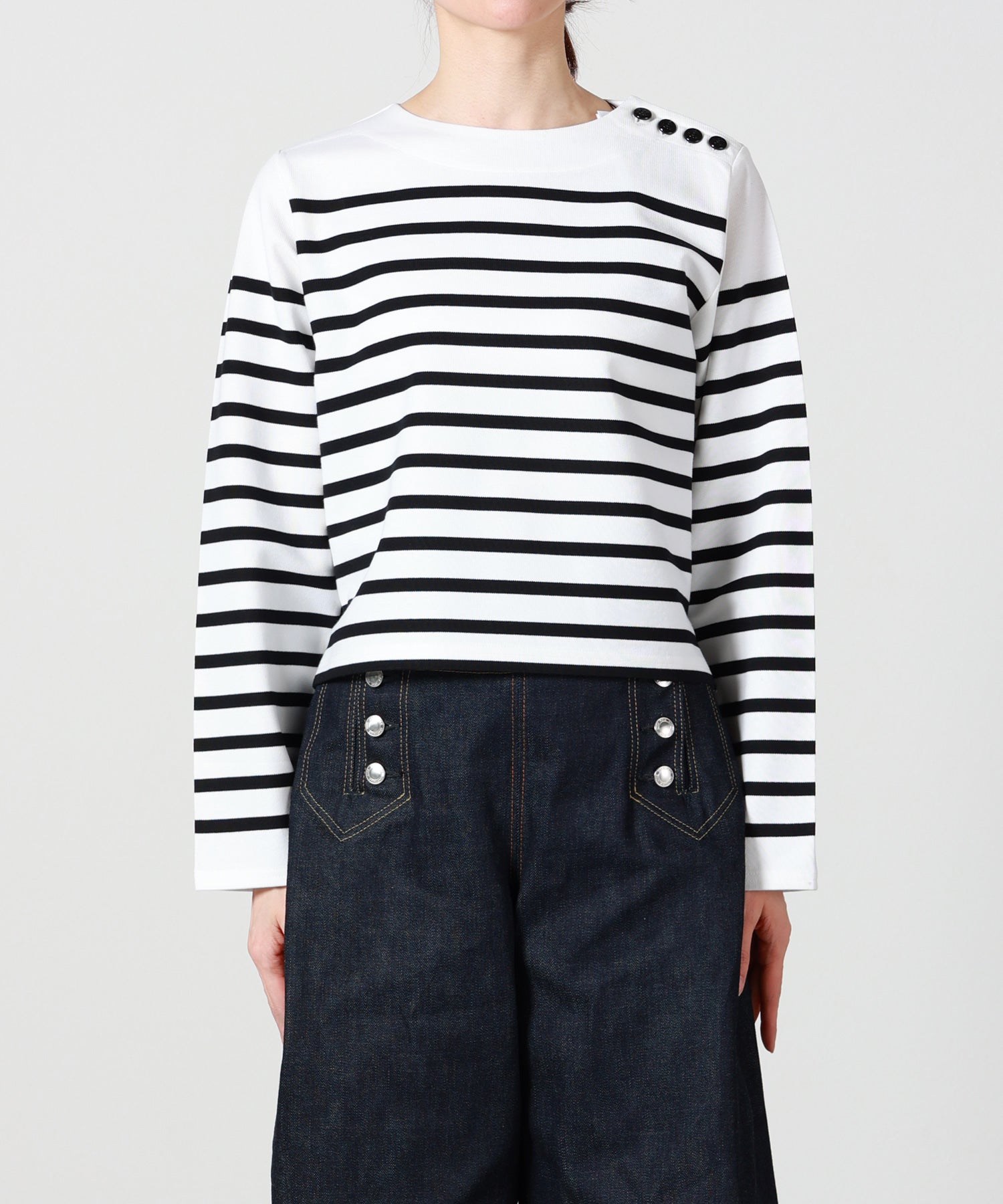 HYKE(ハイク)】 CROPPED BASQUE SHIRT｜PARIGOT ONLINE（パリゴ