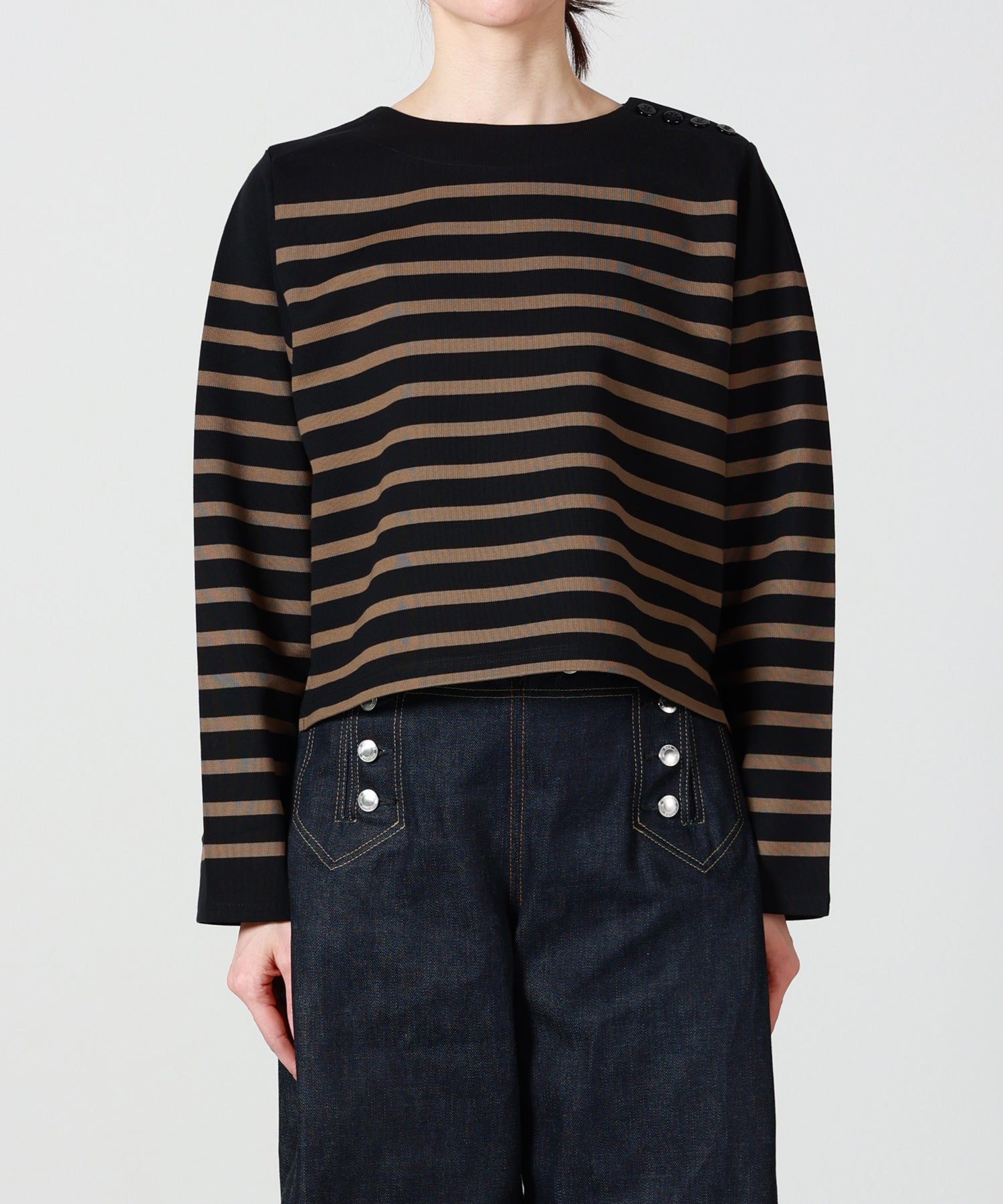 HYKE(ハイク)】 CROPPED BASQUE SHIRT｜PARIGOT ONLINE（パリゴ