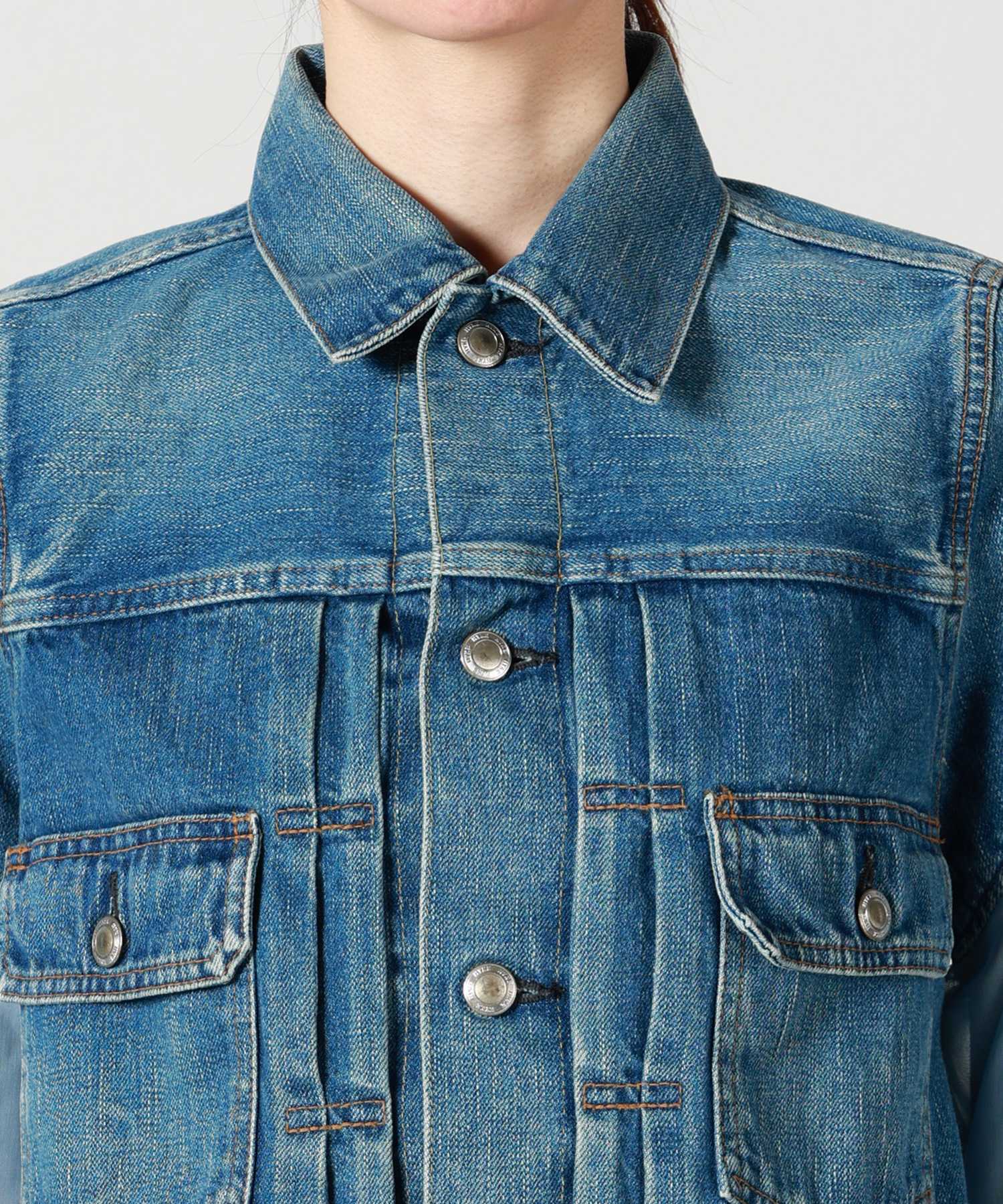 HYKE(ハイク)】 BALLOON SLEEVE DENIM JACKET TYPE2 REGULAR FIT