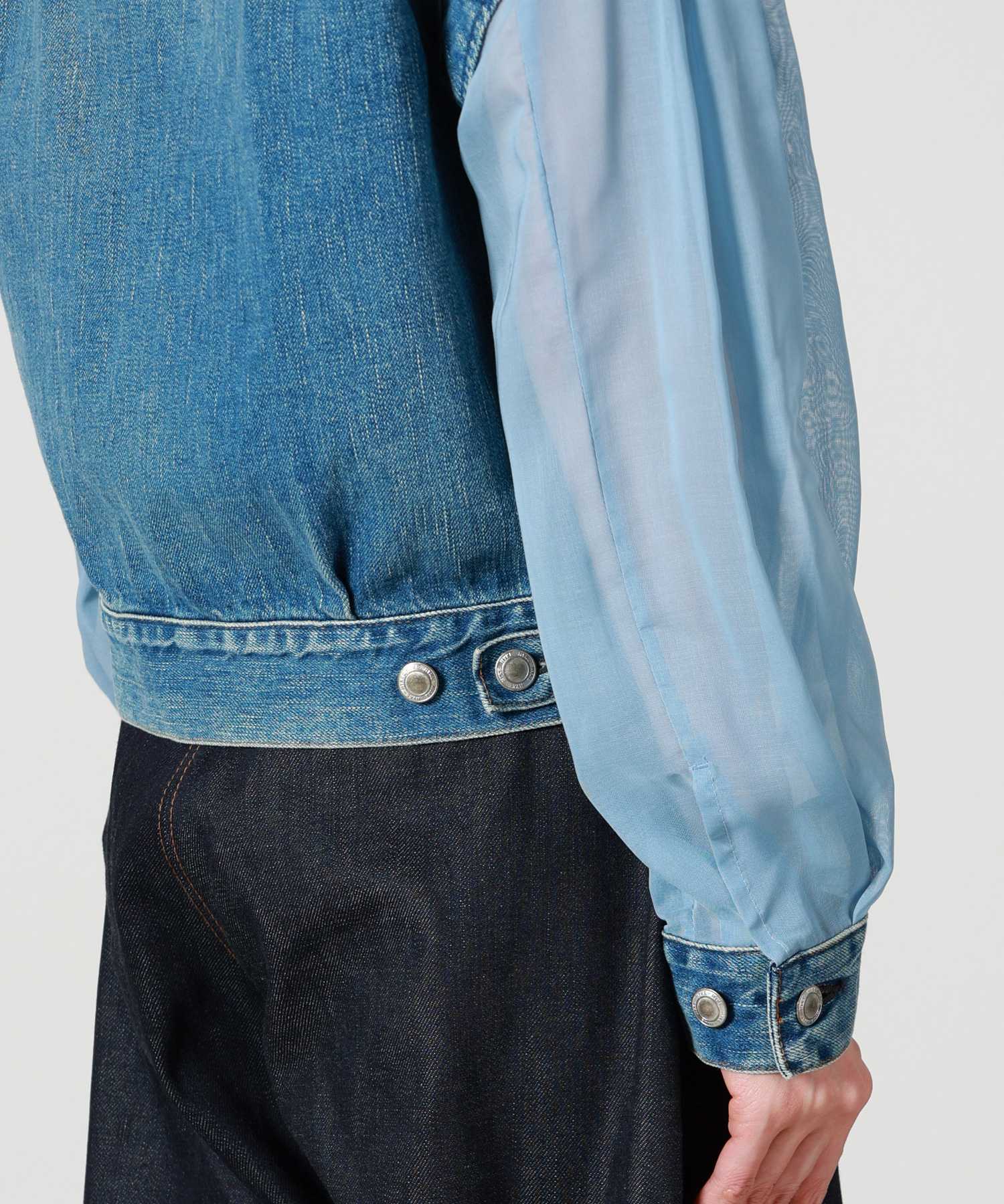 HYKE(ハイク)】 BALLOON SLEEVE DENIM JACKET TYPE2 REGULAR FIT