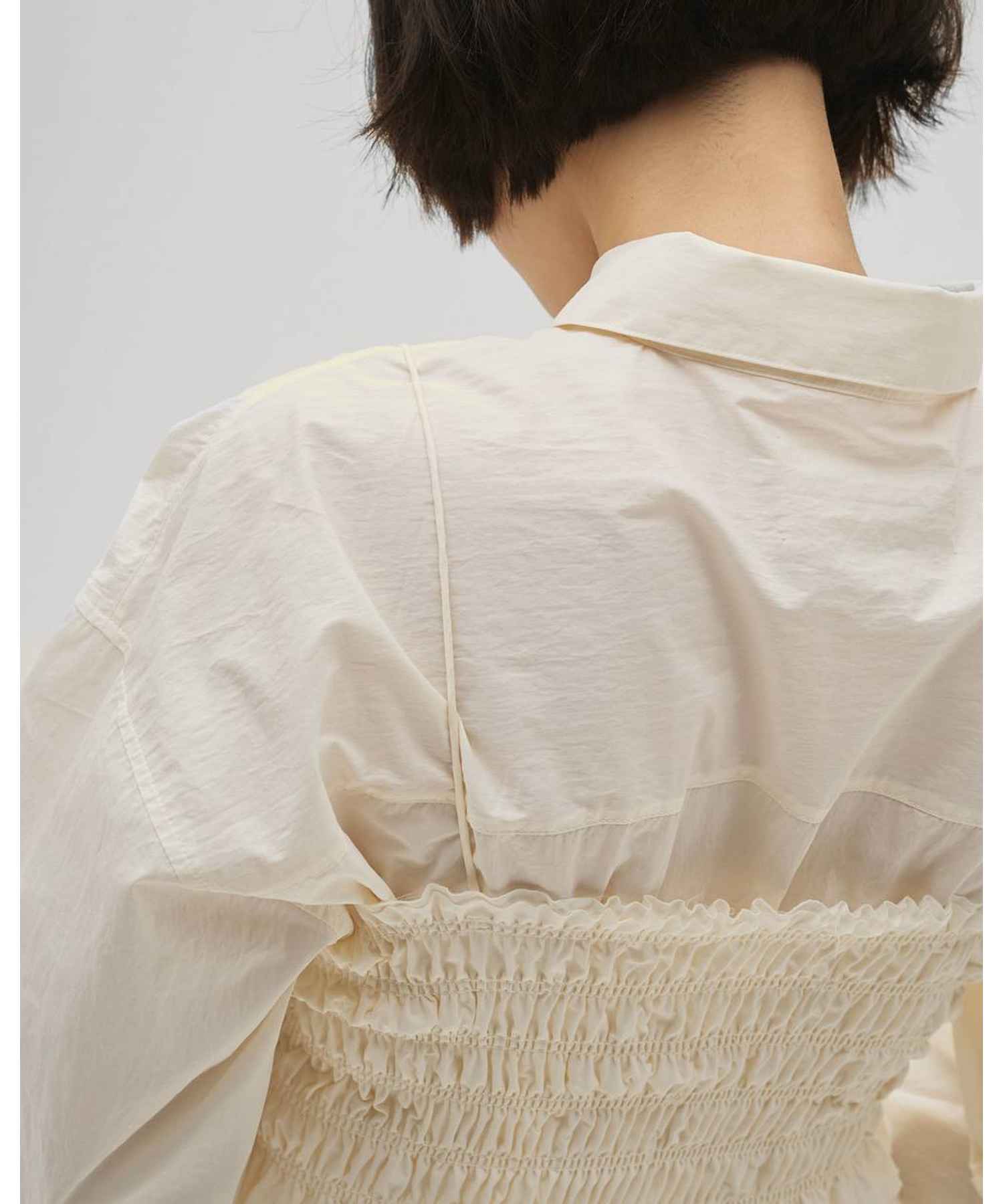 TODAYFUL(トゥデイフル)】 Shirring Bustier Layered Shirts｜PARIGOT