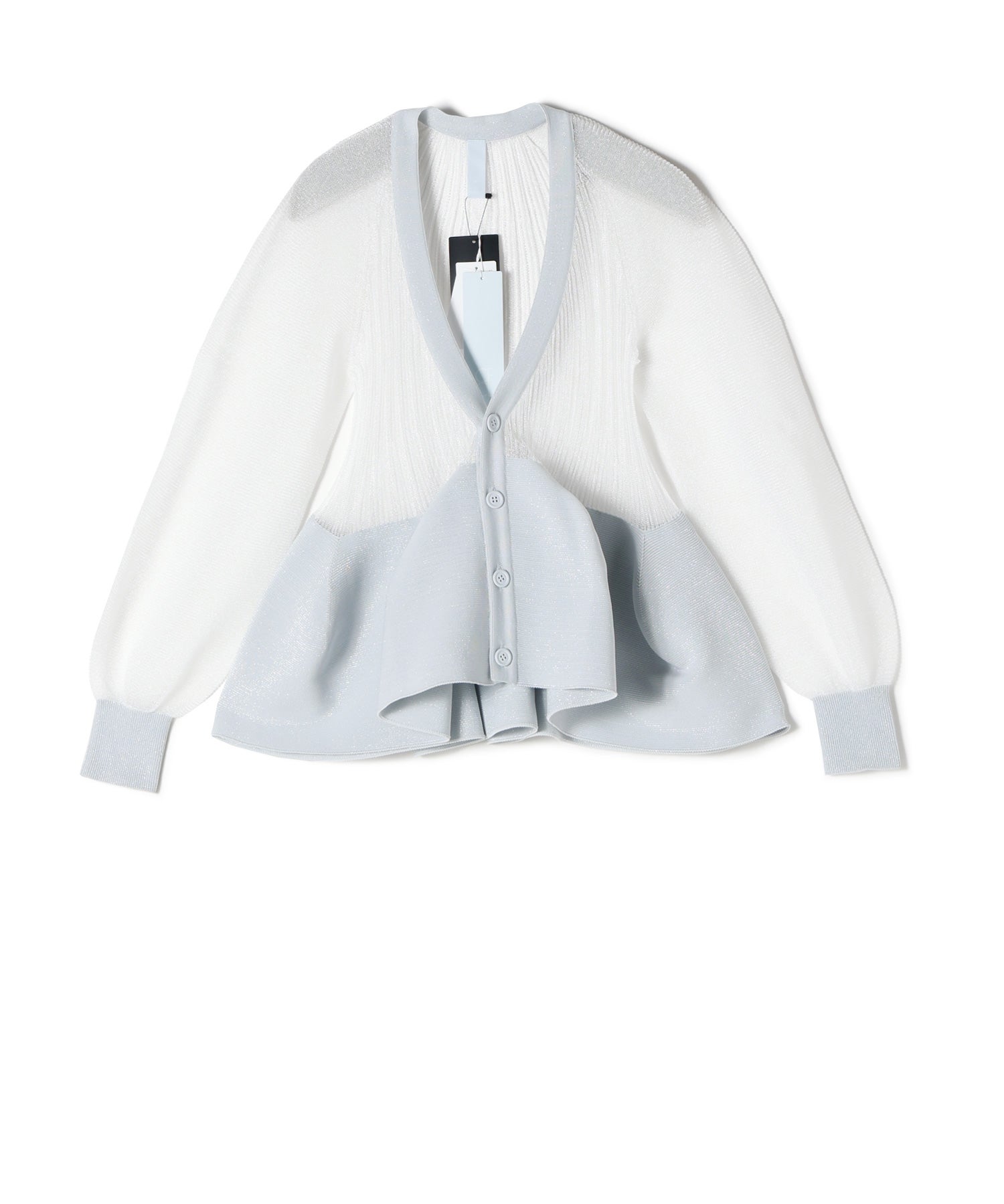 CFCL(シーエフシーエル)】 POTTERY GLITTER PUFF SLEEVE CARDIGAN