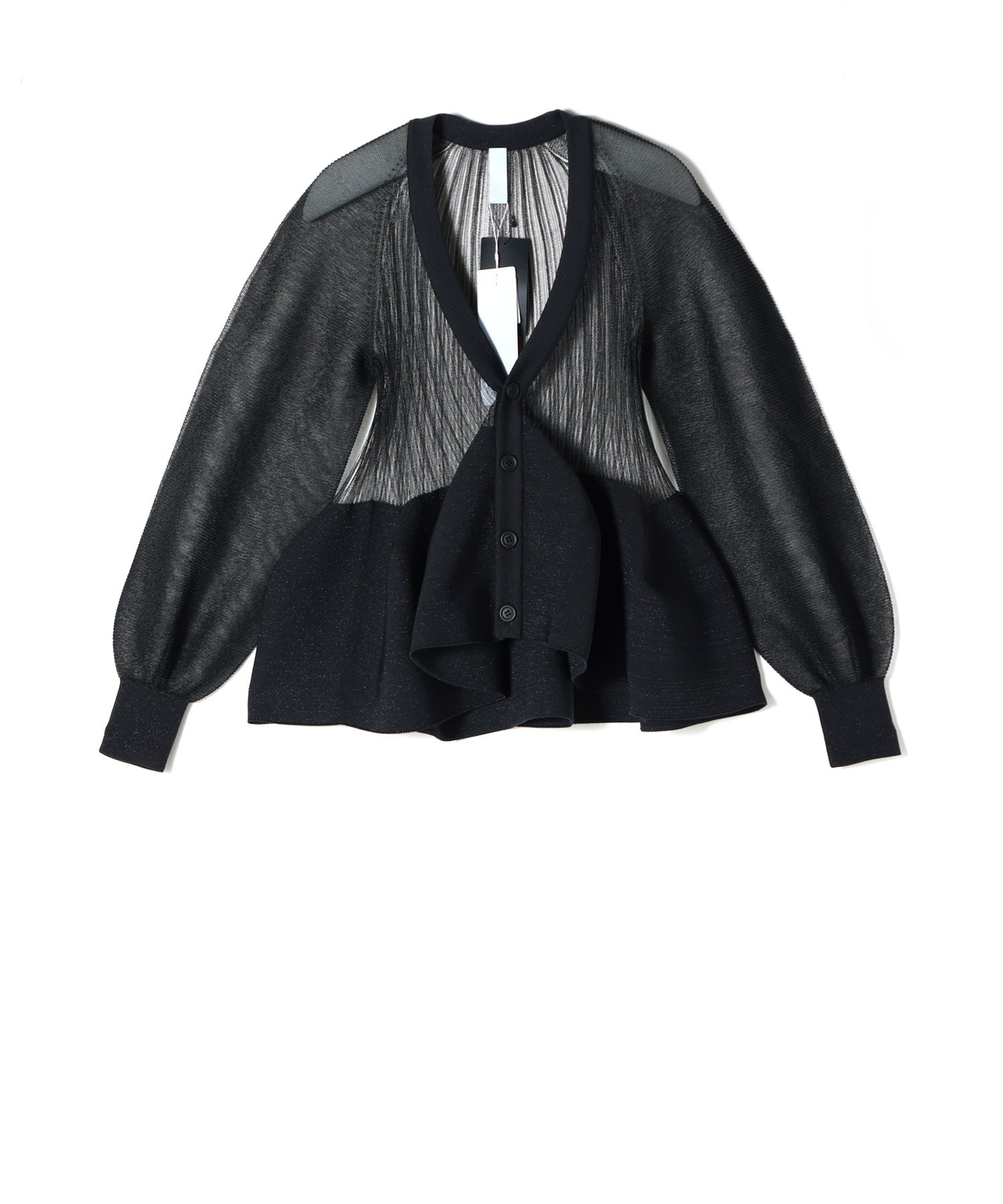 CFCL(シーエフシーエル)】 POTTERY GLITTER PUFF SLEEVE CARDIGAN
