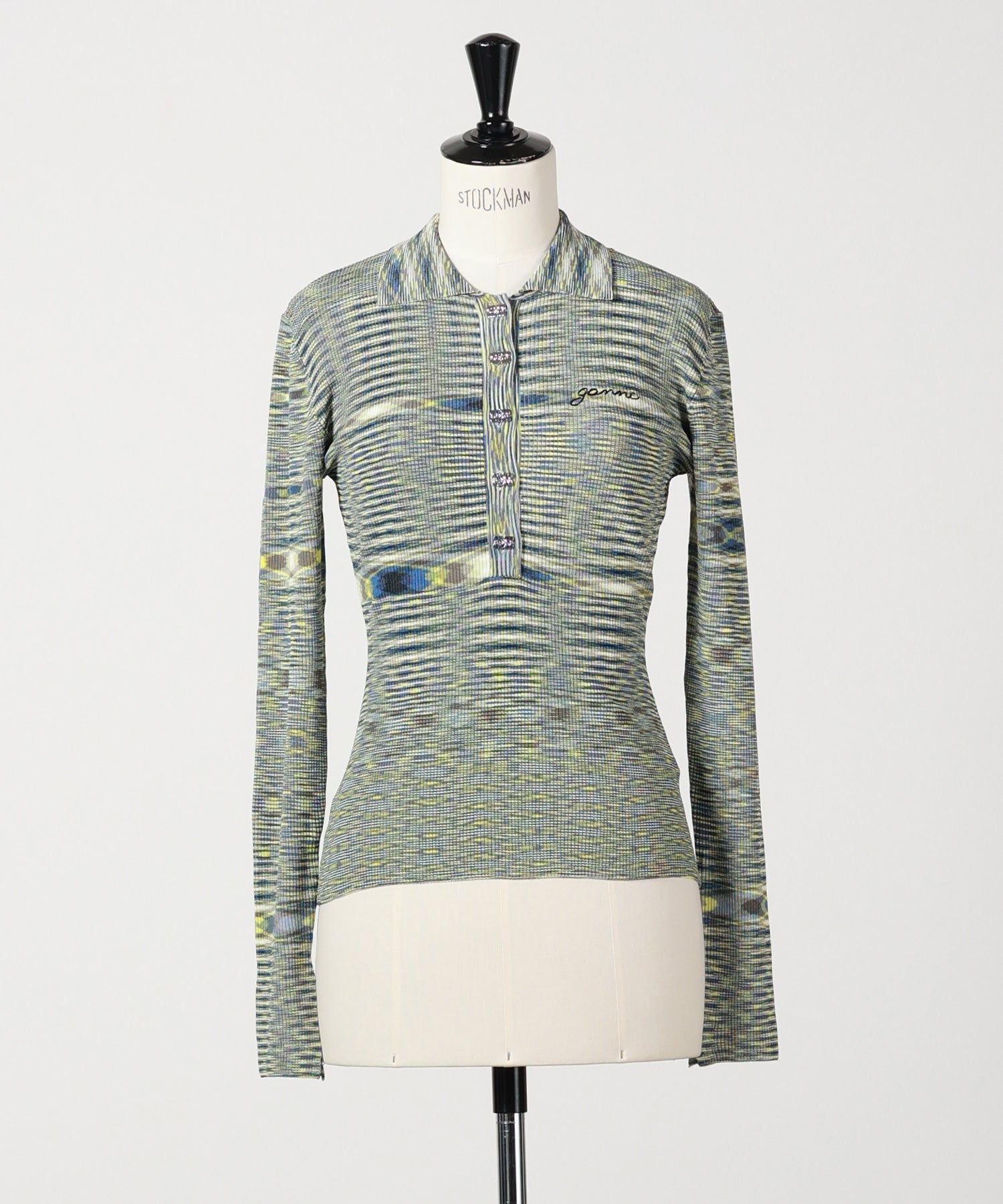 GANNI(ガニー)】 Spacedyed Knit Polo｜PARIGOT ONLINE（パリゴ