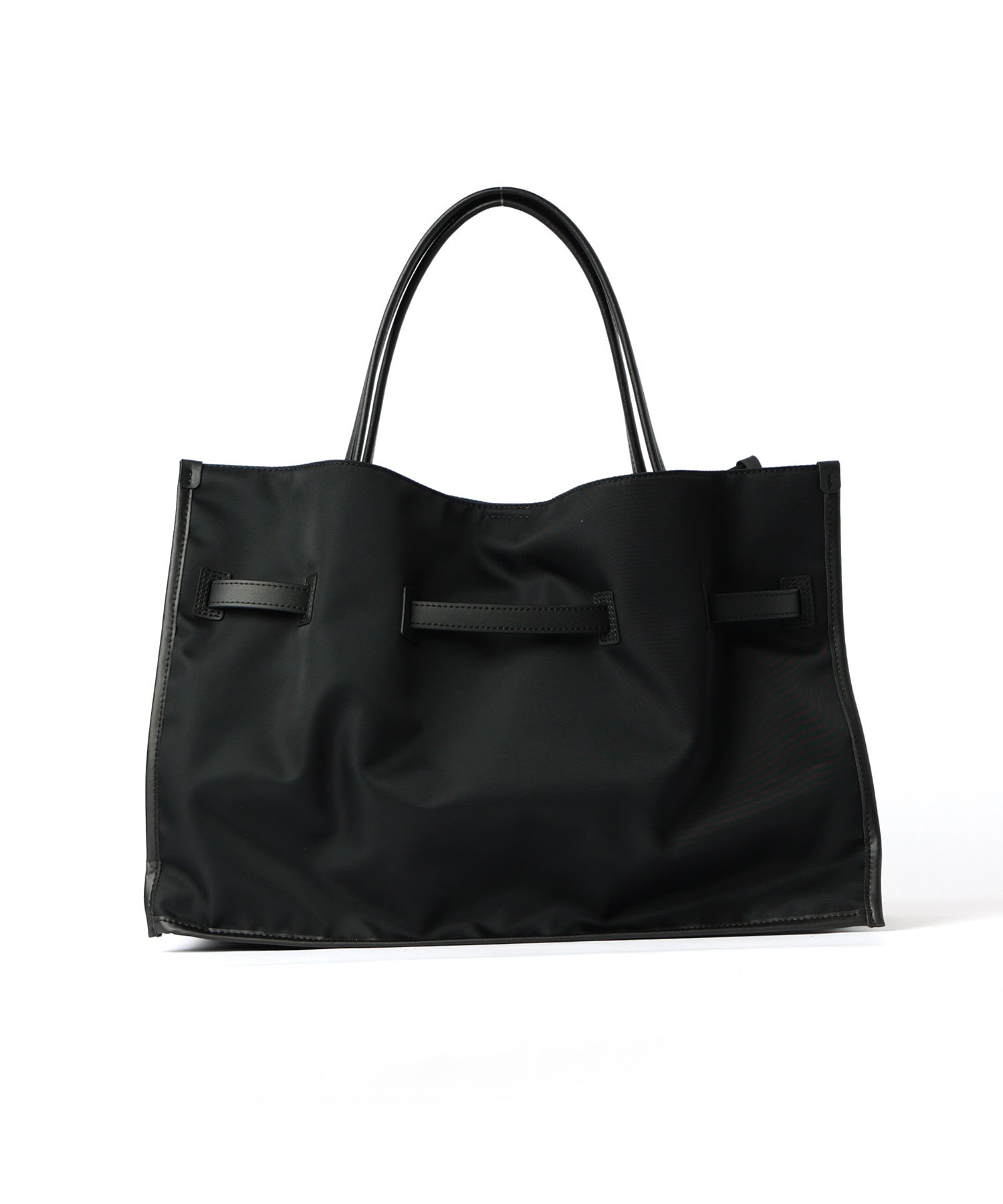 VIOLAd'ORO(ヴィオラドーロ)】 BRUNO ナイロンレザーパイピングトート