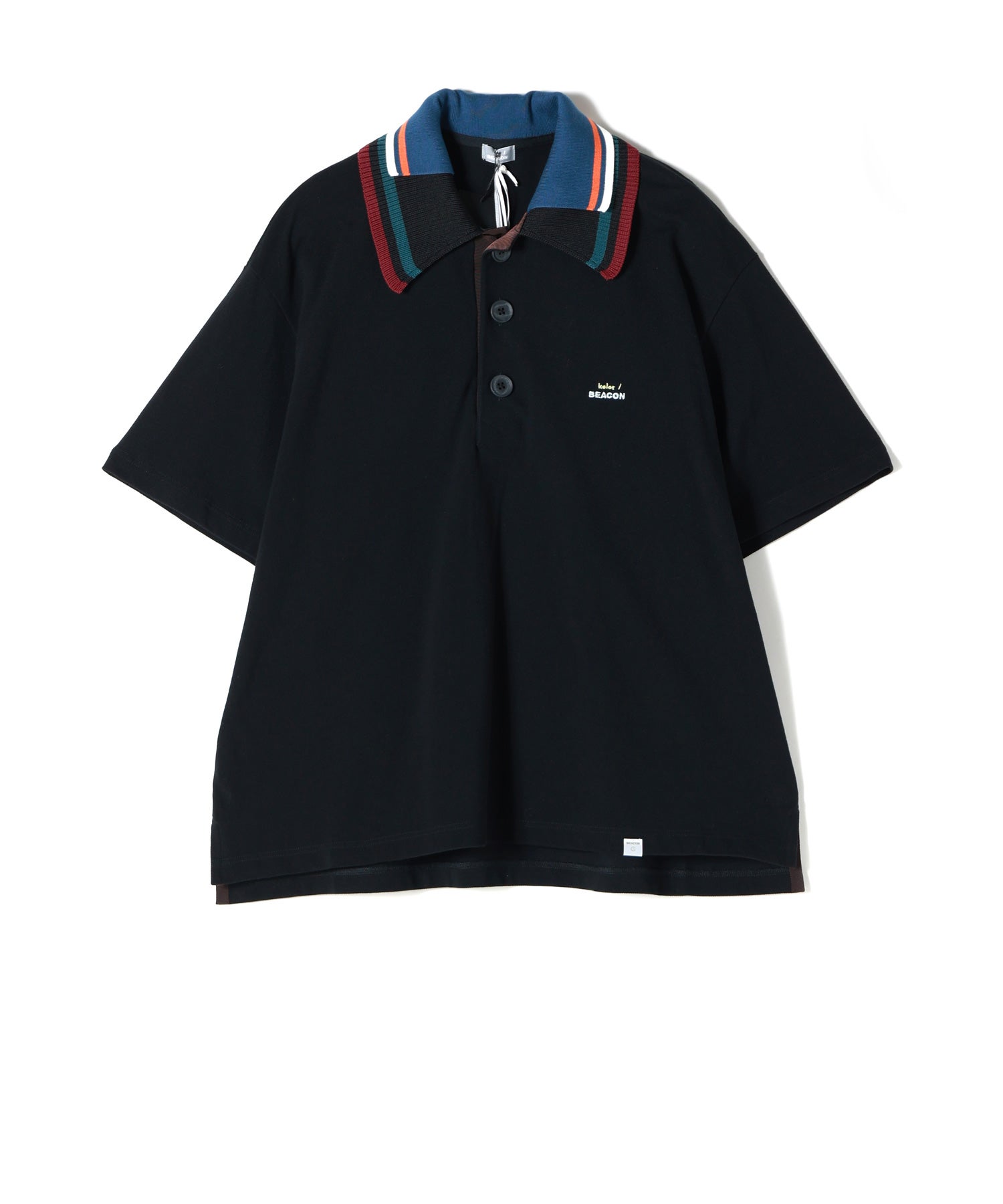 kolor BEACON | 2023SS | ポロシャツ | 3 | ブラック kolor BEACON(カラービーコン)】 Tops｜PARIGOT ONLINE（パリゴ