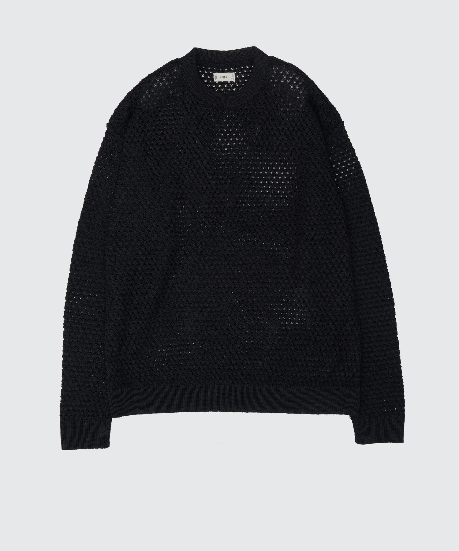 YOKE(ヨーク)】 Mesh Knit Shirt Crewneck Sweater｜PARIGOT ONLINE