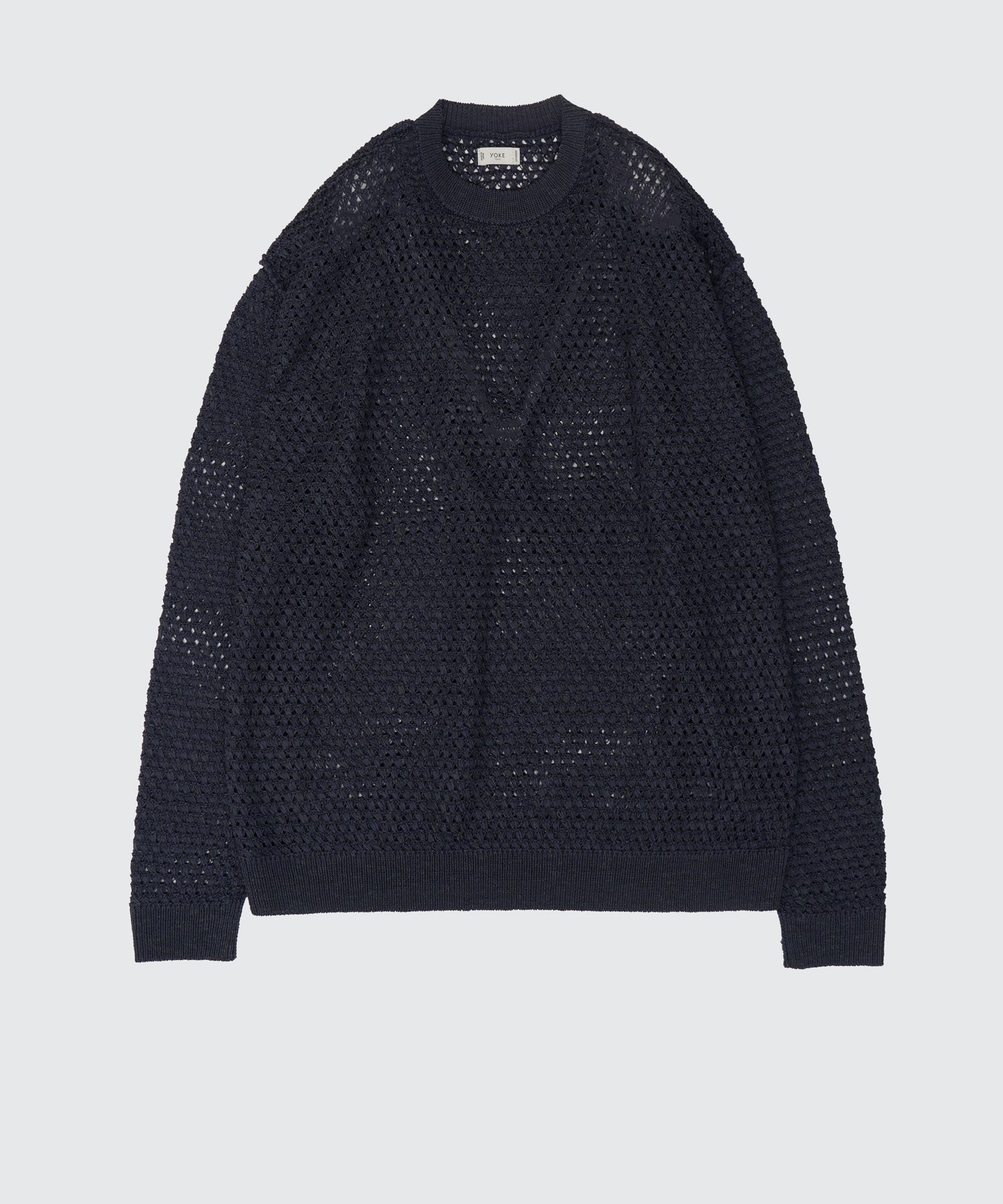 YOKE(ヨーク)】 Mesh Knit Shirt Crewneck Sweater｜PARIGOT ONLINE