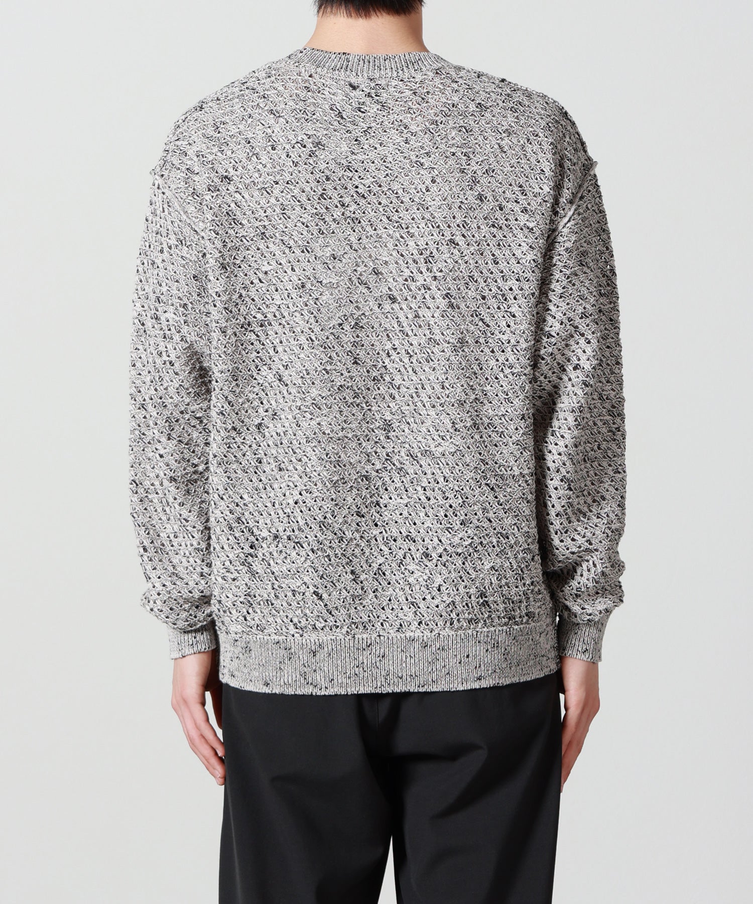 YOKE メッシュ編みクルーネックセーター YOKE(ヨーク)】 Mesh Knit Shirt Crewneck Sweater｜PARIGOT ONLINE