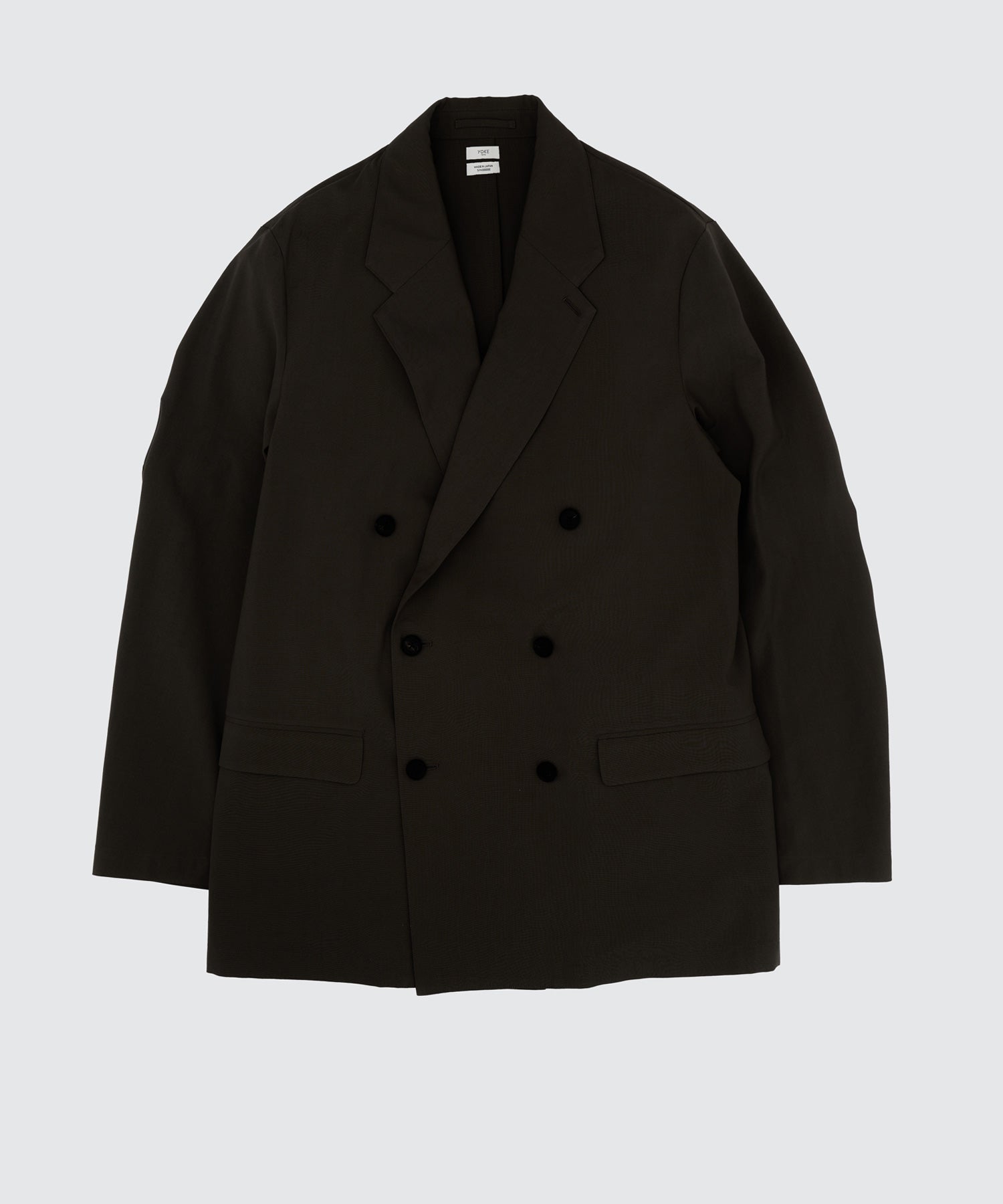 YOKE(ヨーク)】 Wool Washer Tropical Double Breasted Jacket