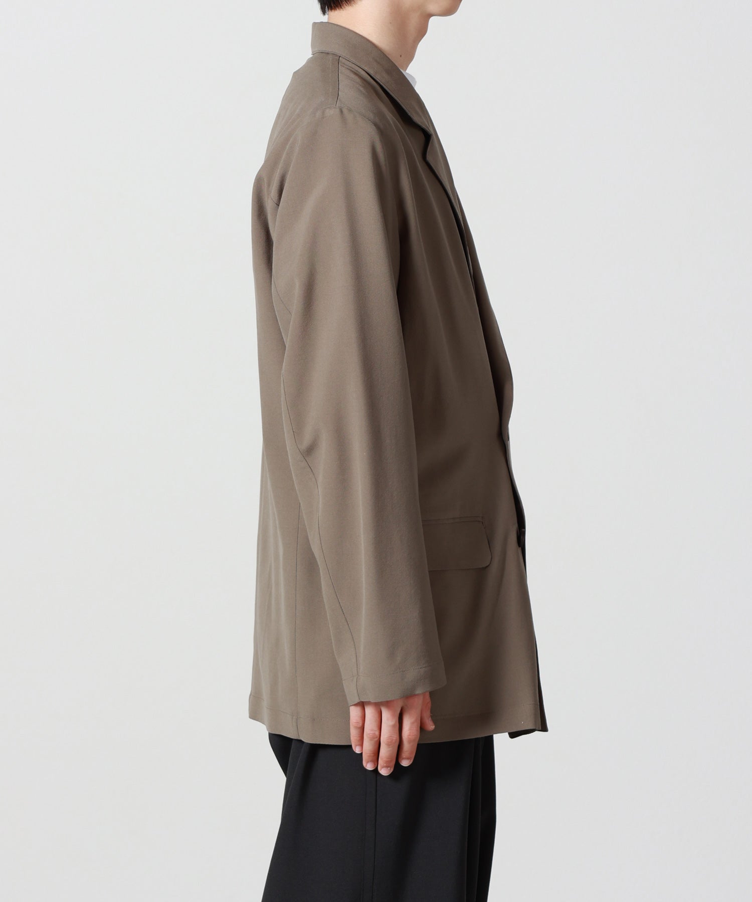 YOKE(ヨーク)】 Wool Washer Tropical Double Breasted Jacket